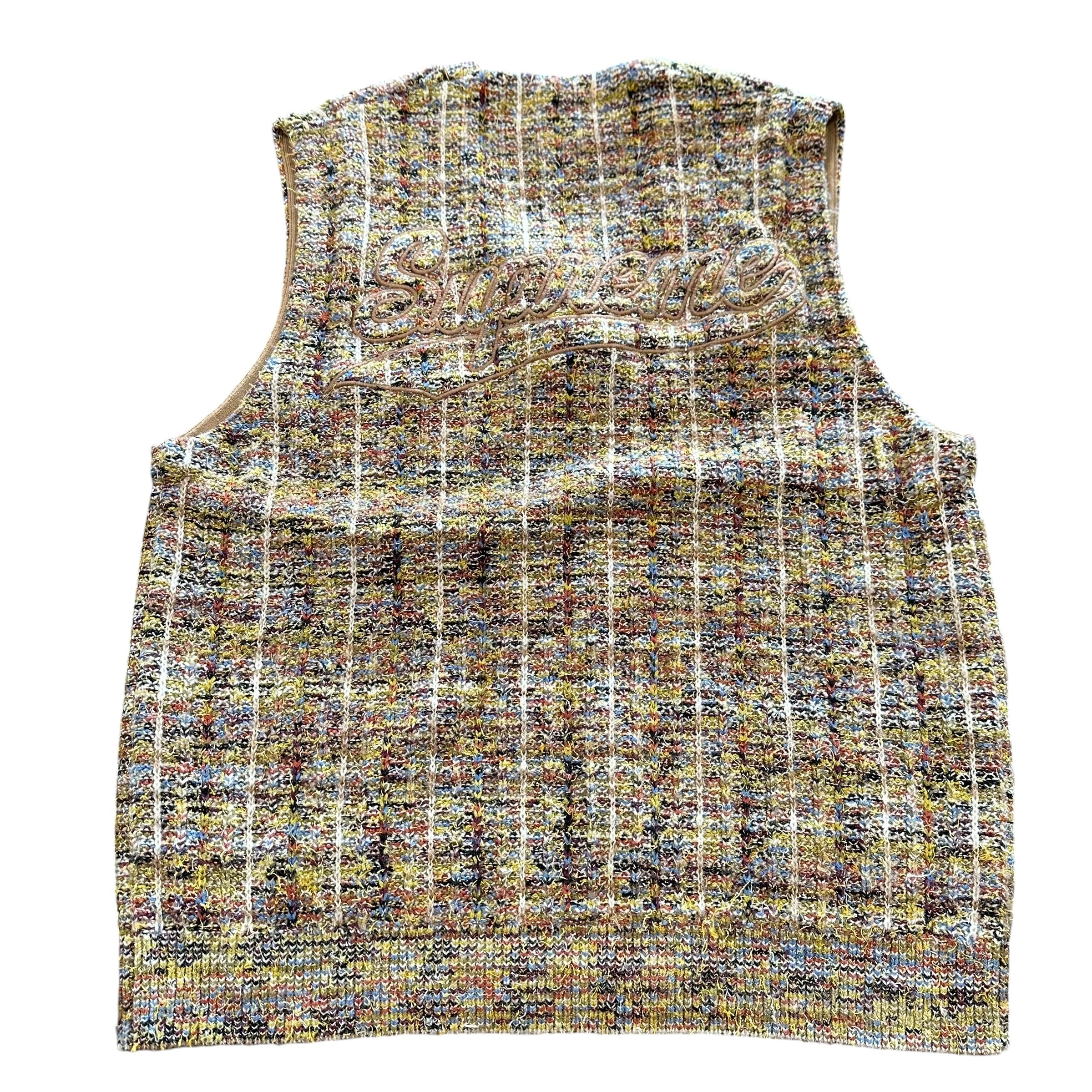 Supreme SS25 Speckled Zip Up Sweater Vest