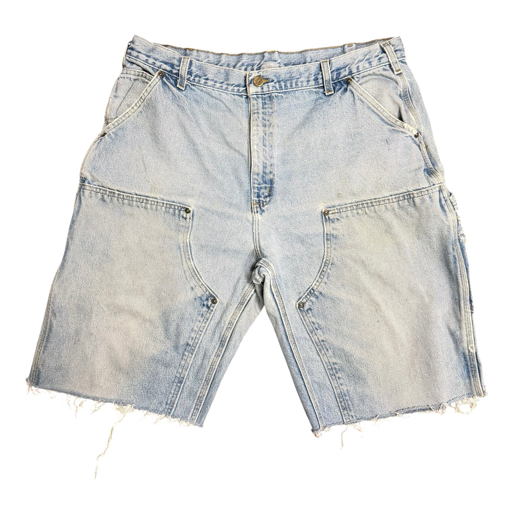 Vintage Carhartt Blue Double Knee Shorts(36)