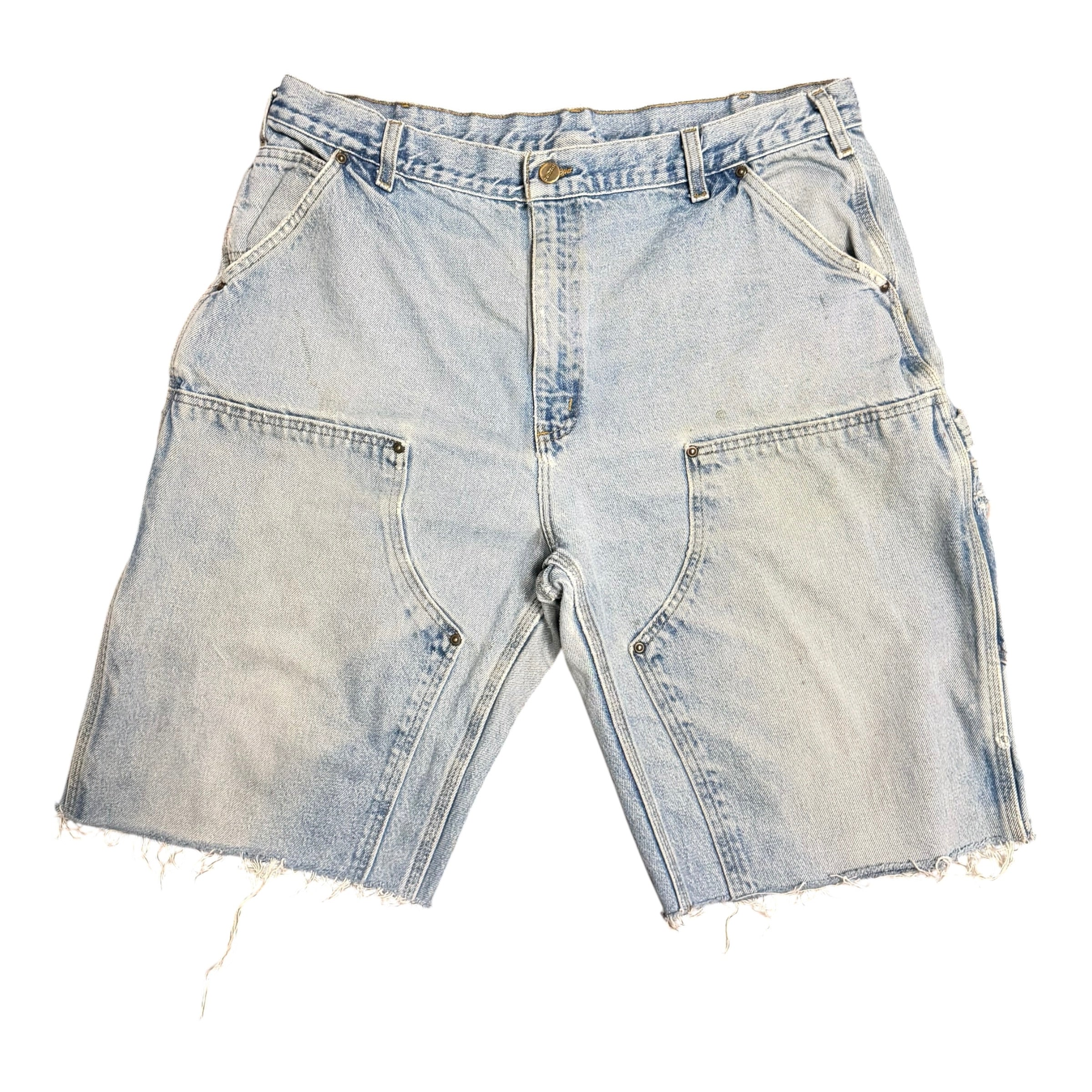 Vintage Carhartt Blue Double Knee Shorts(36)
