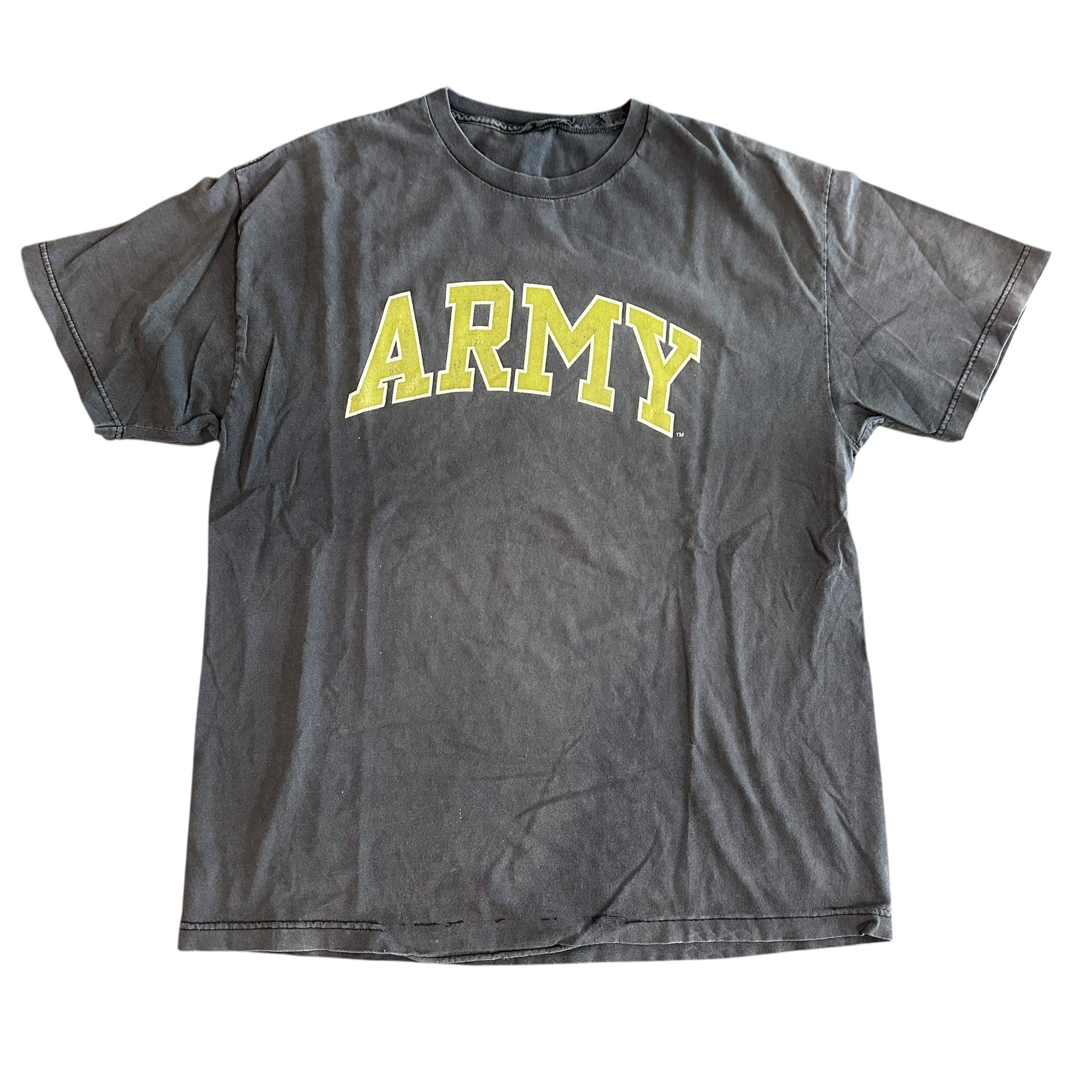 Black Faded Army Shirt