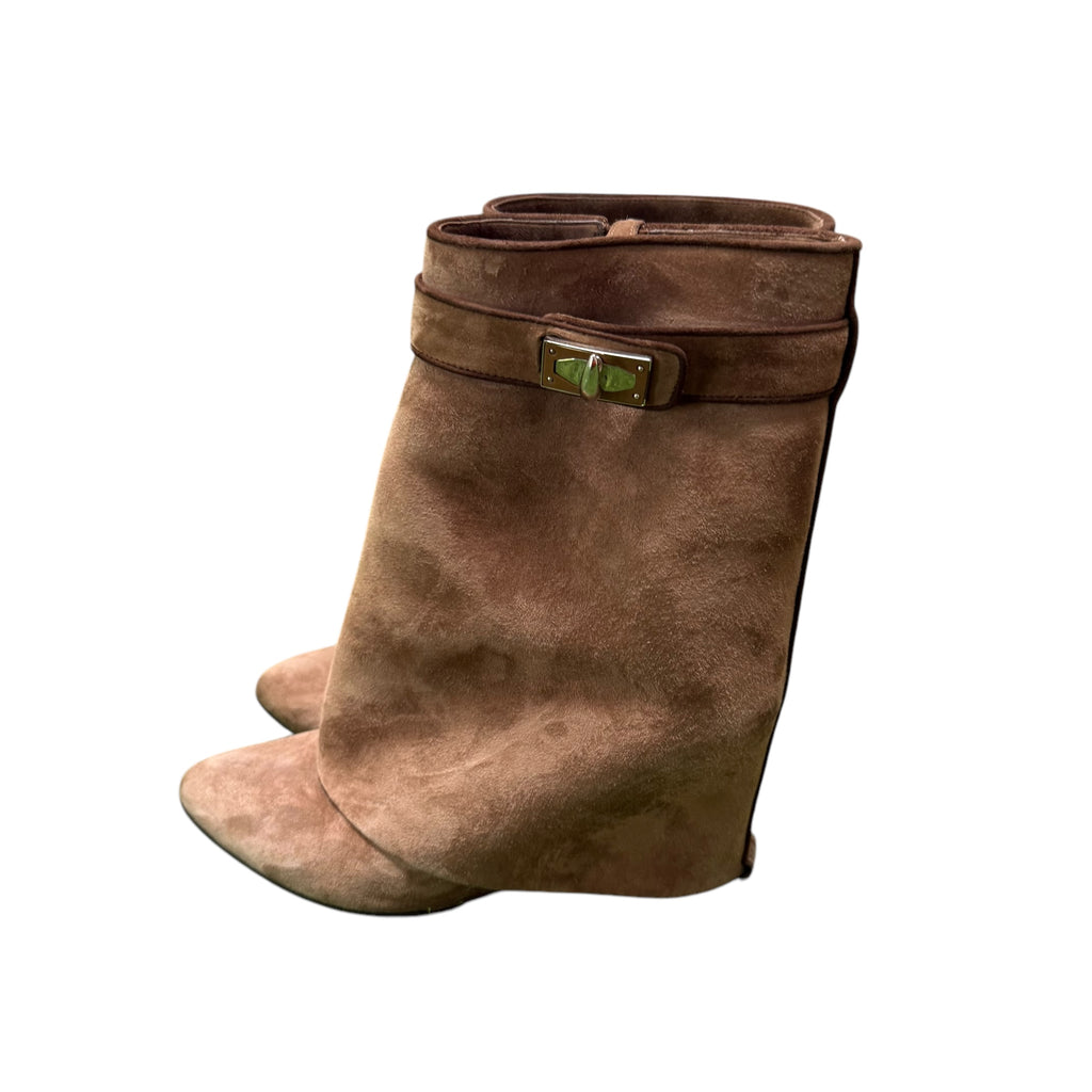 Brown Givenchy Shark Boots Up