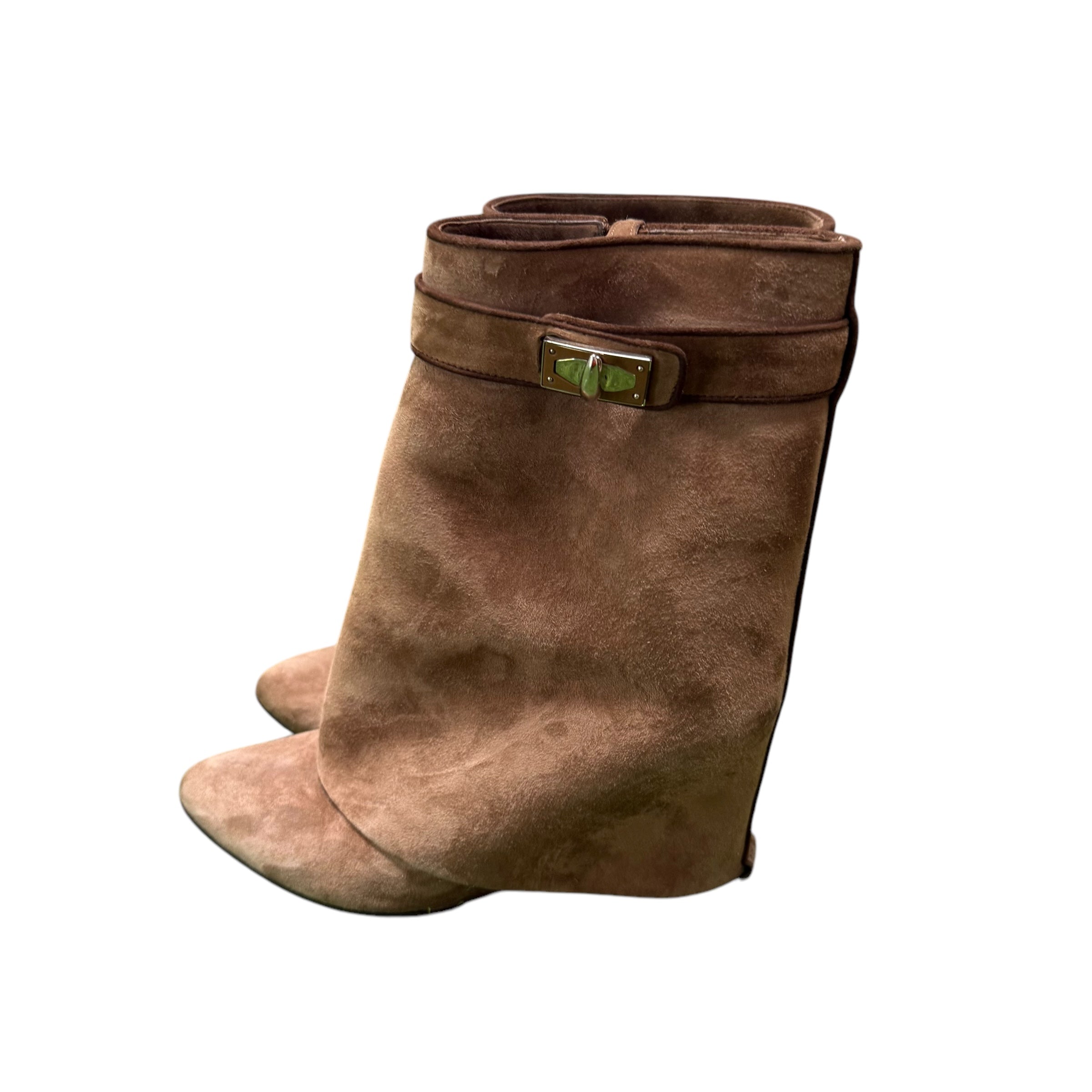 Brown Givenchy Shark Boots Up