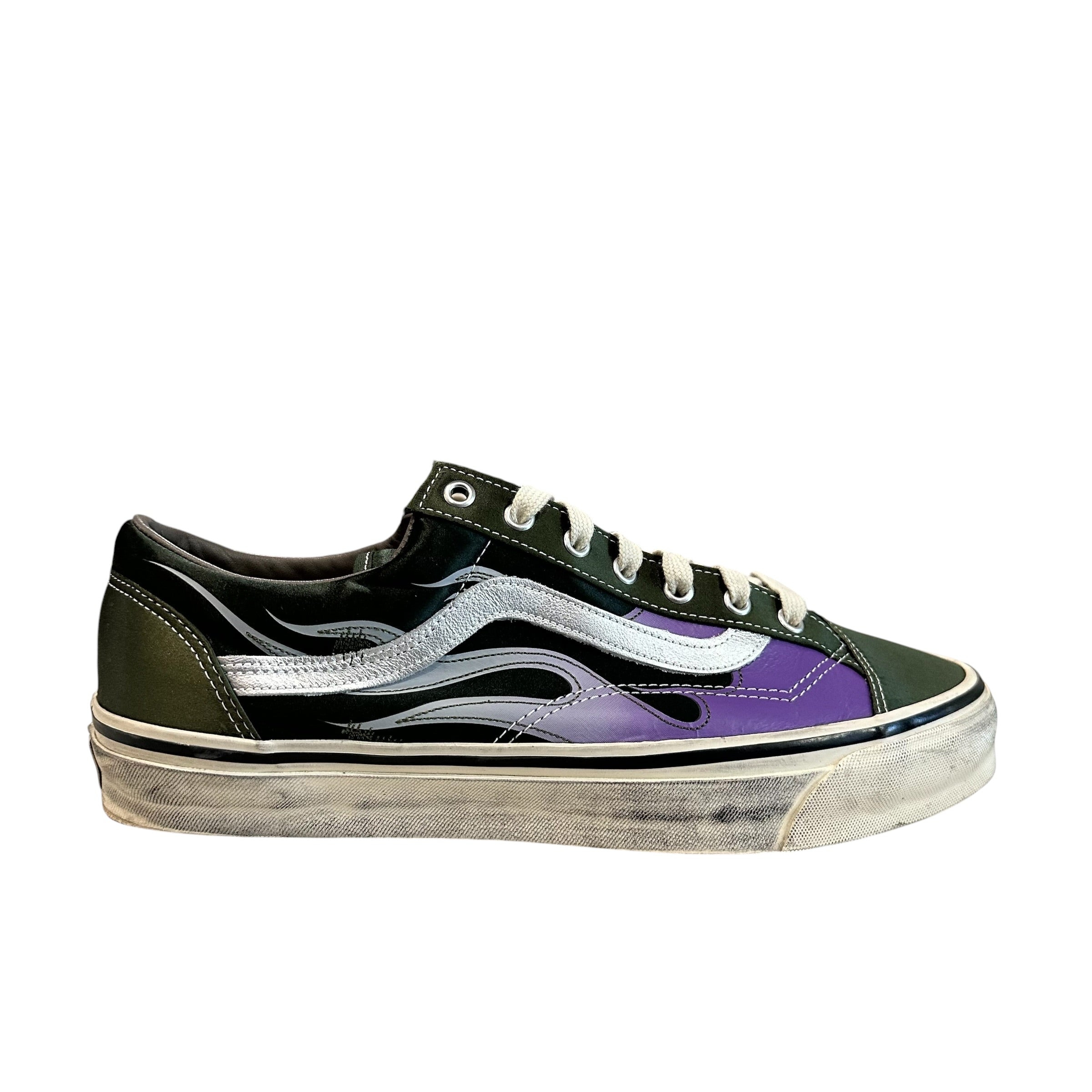 Vans Old Skool "Archive Flame" Green Balsam (No Box)