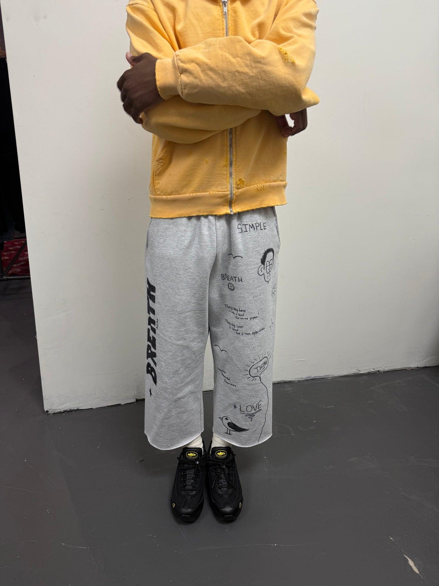 Breath In Time “CILY” Zip Up Hoodie “Yellow”