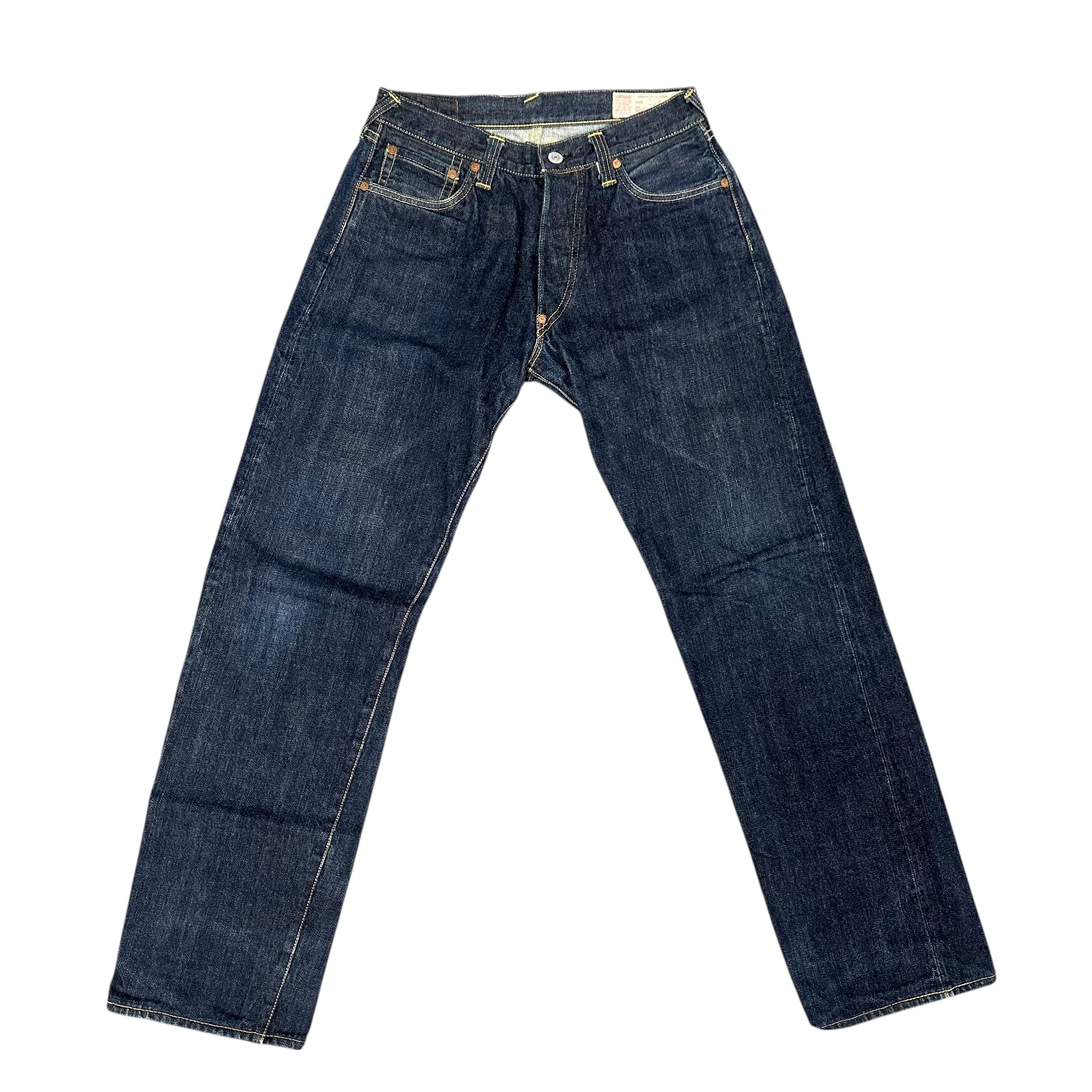 Vintage Evisu Dark Blue/Yellow Jeans
