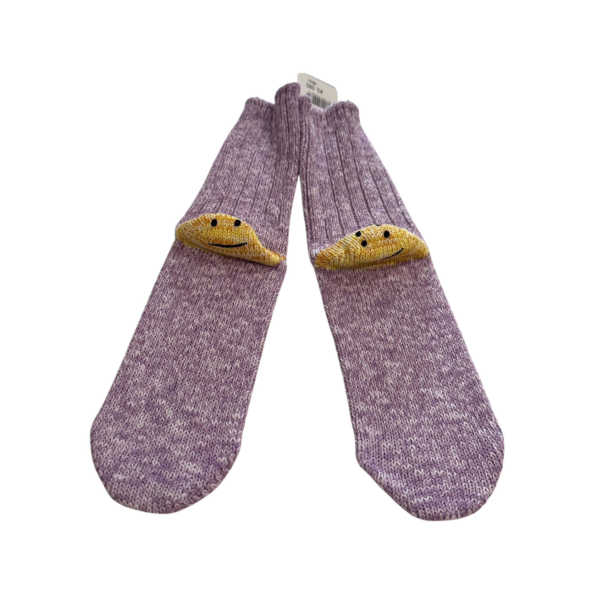 New Kapital 56 Yarns Smiley Socks Purple