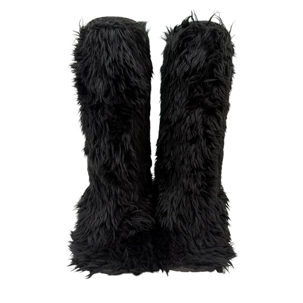 Balenciaga x Crocs Faux Fur Boots “Black” (No Box)