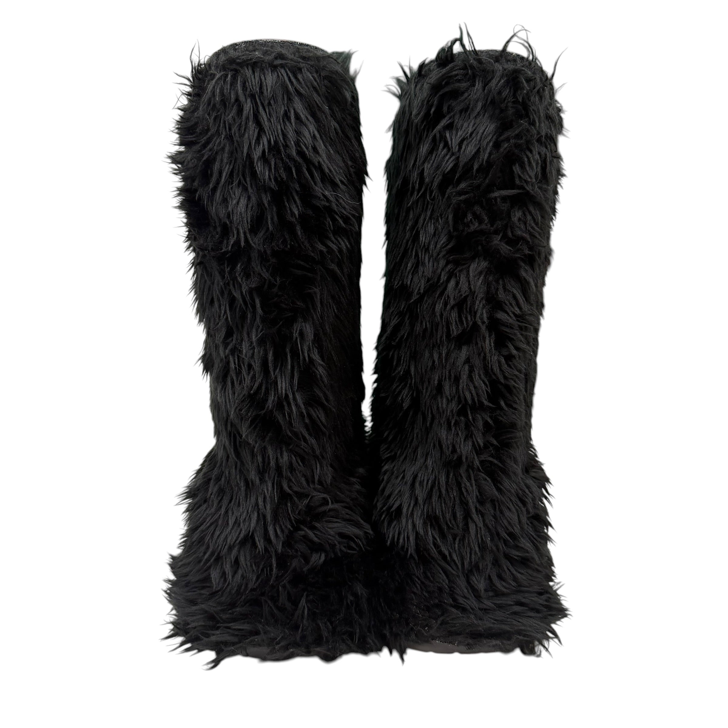 Balenciaga x Crocs Faux Fur Boots “Black” (No Box)