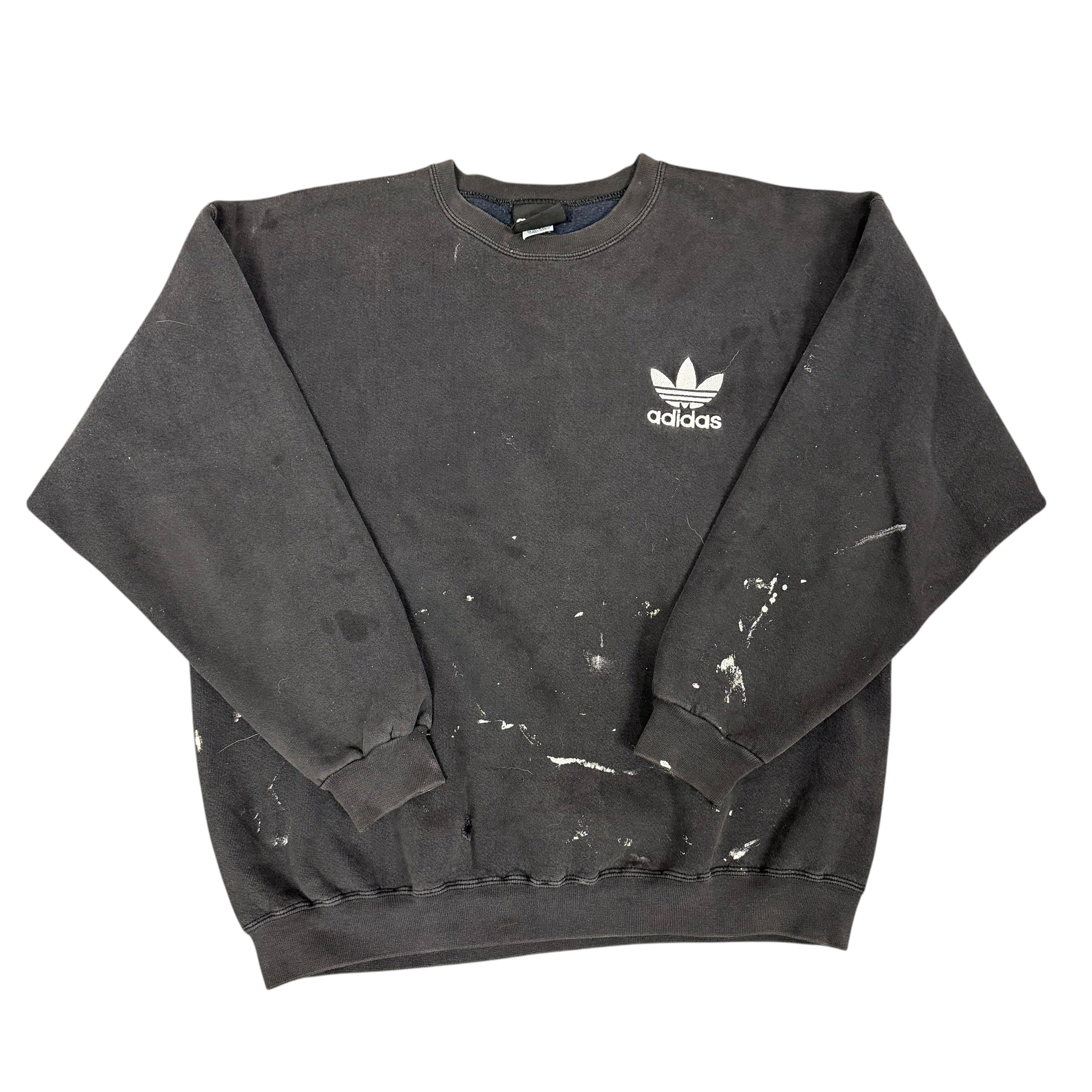 1990s Adidas Black Crewneck Sweatshirt