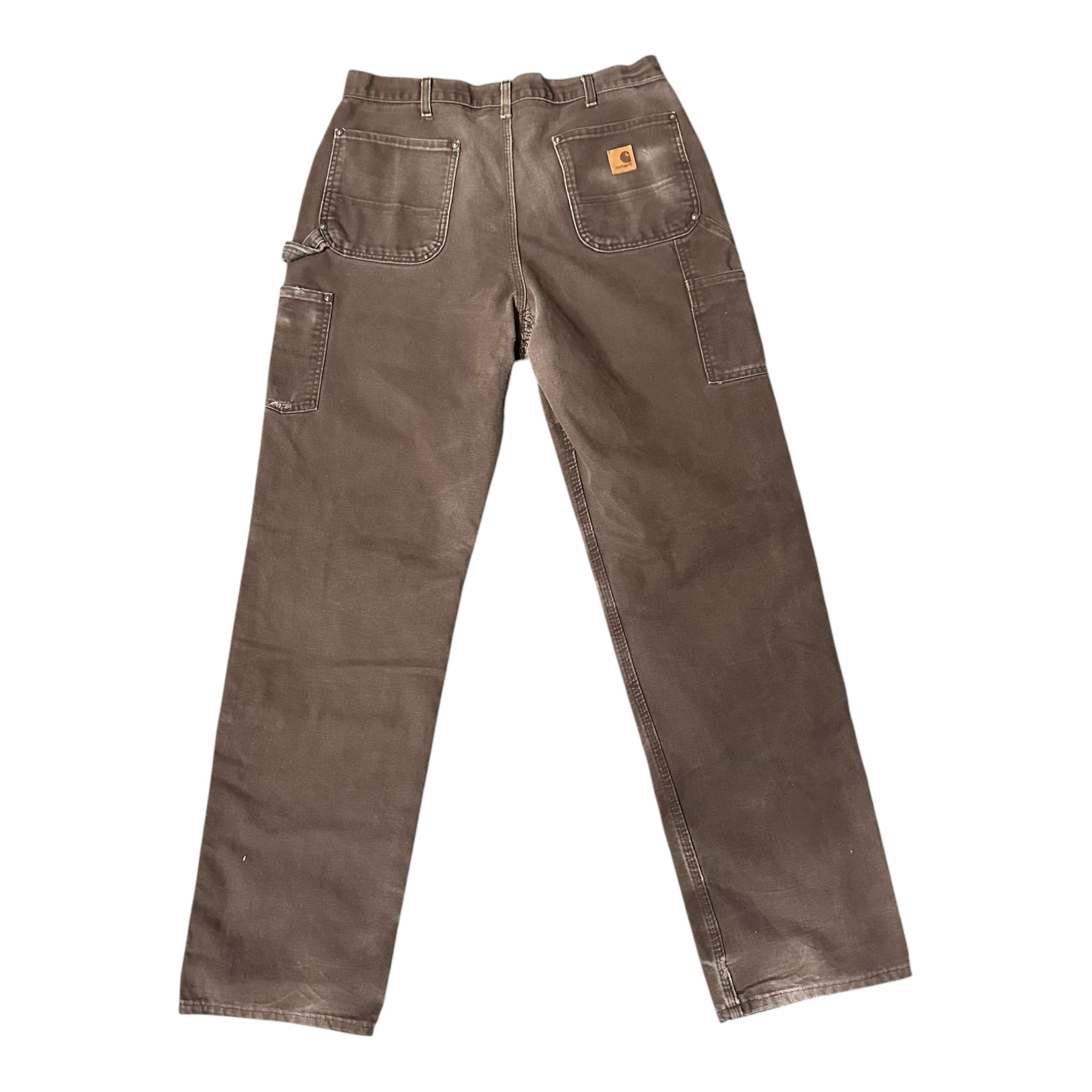 Vintage Carhartt Brown Distressed Double Knee(36x36)