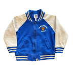 Kids Bape Baby Milo Blue Varsity Jacket