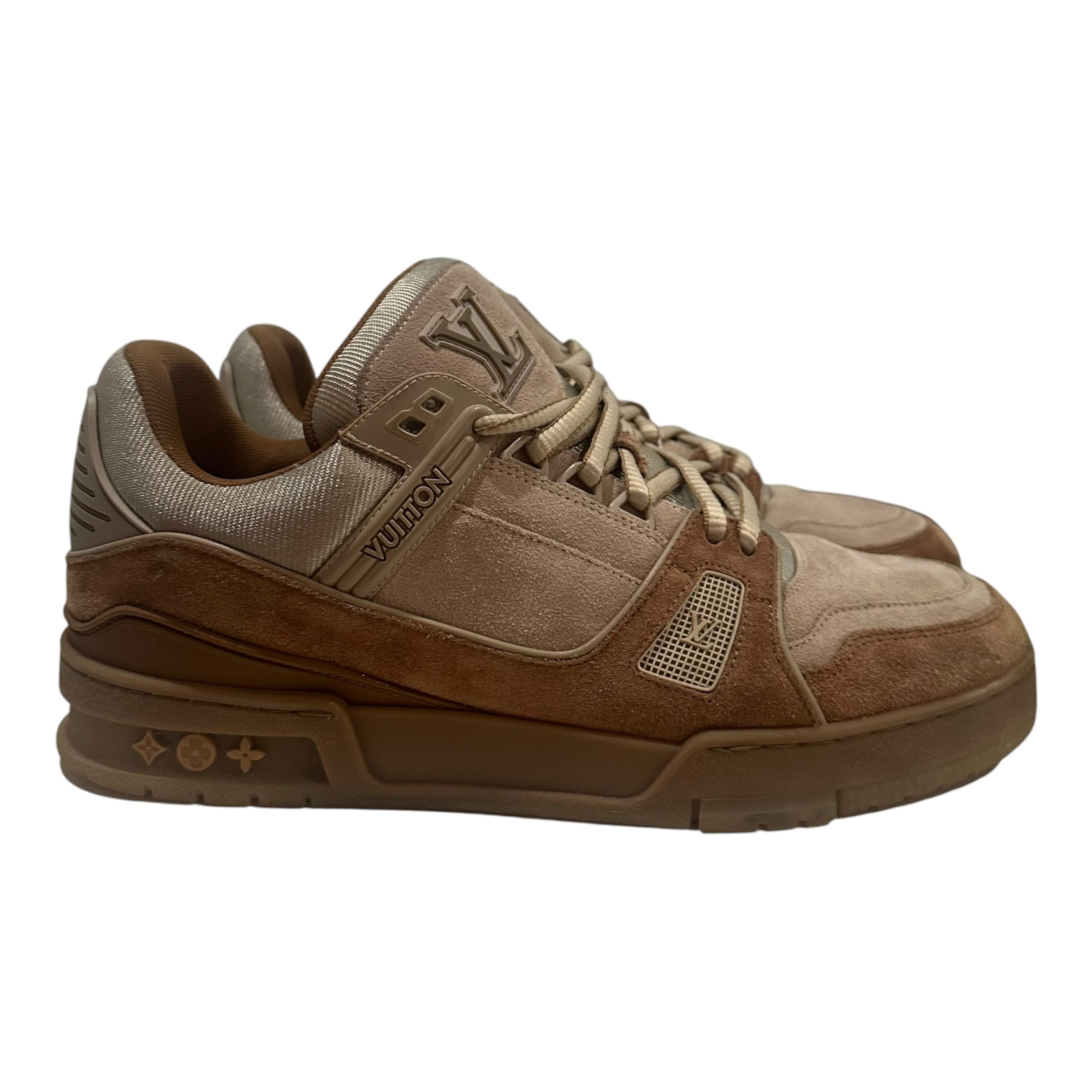 Louis Vuitton Brown Suede Trainer Low(No Box)