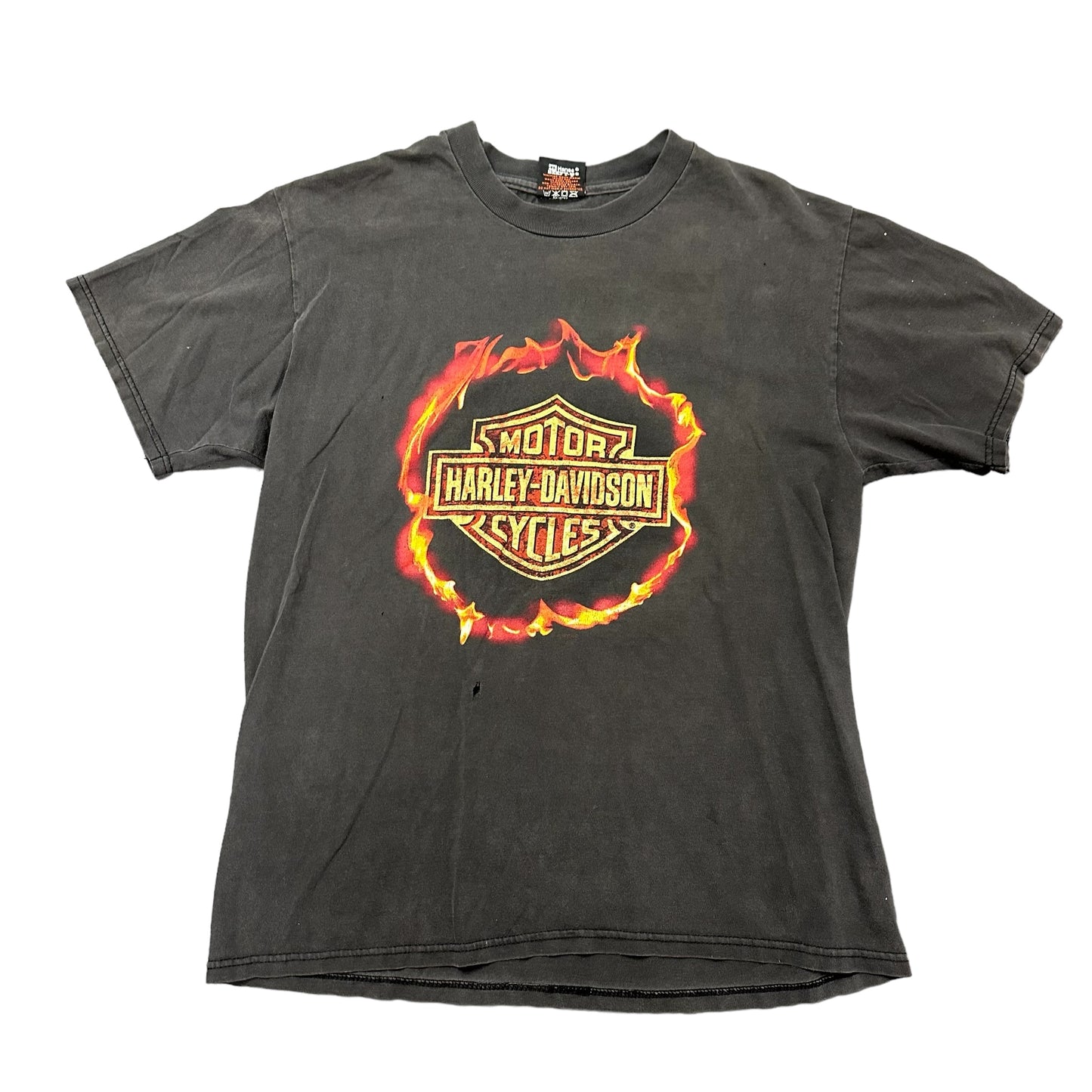 Vintage Harley Davidson Fire Ring Tee