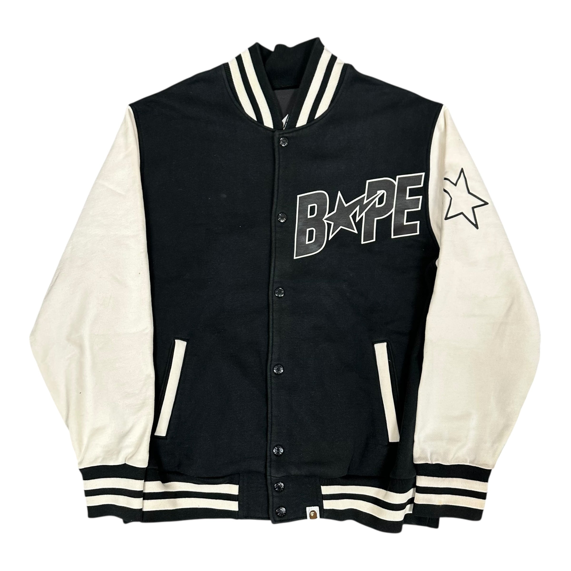 2006 Bathing Ape Black Varsity Jacket