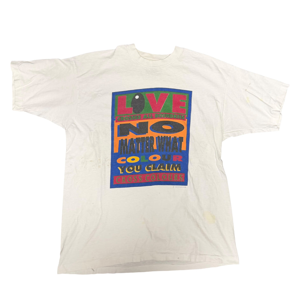 90s’ Cross Colours “Live No Matter What” Tee