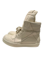Rick Owens Geobasket White/White Sneakers