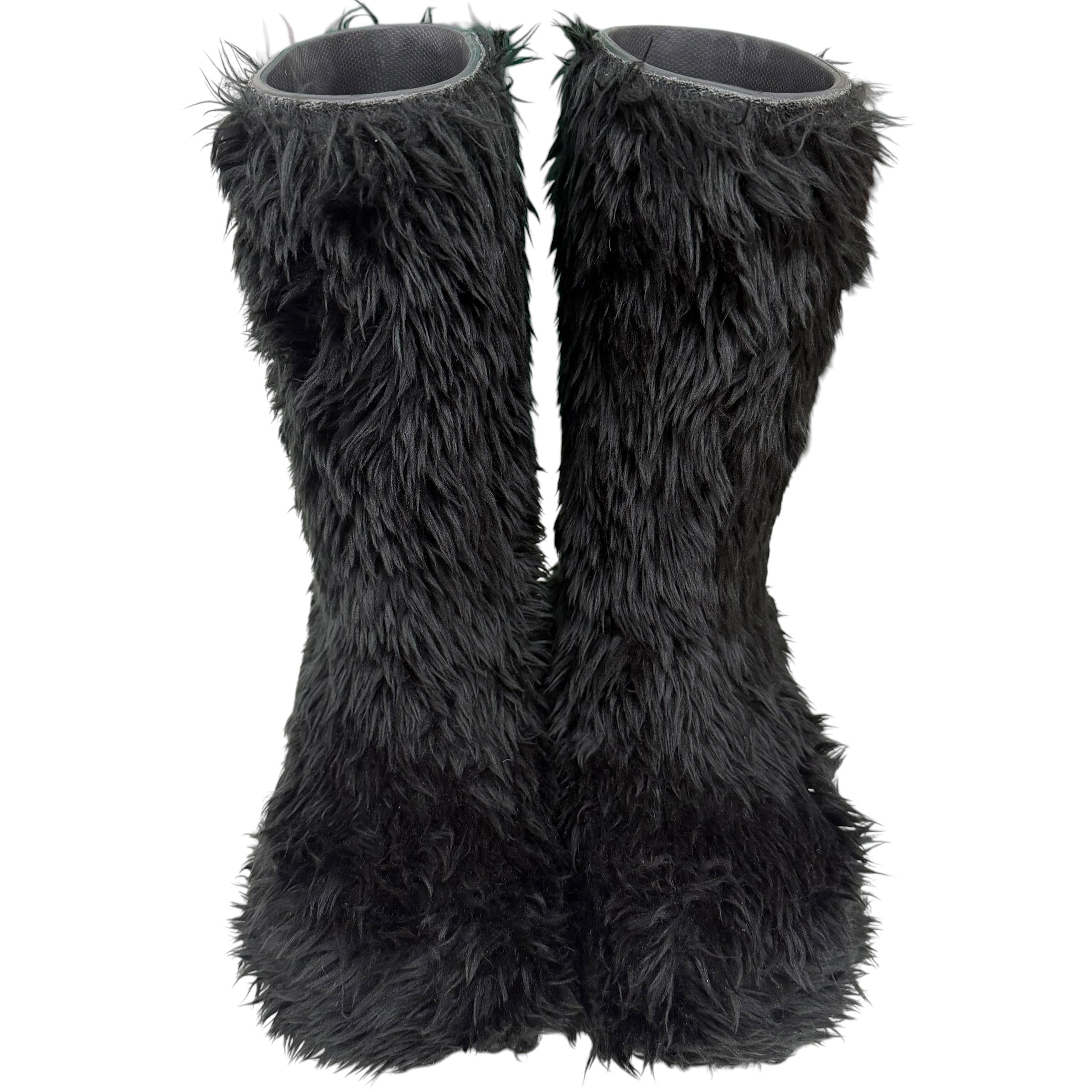 Balenciaga x Crocs Faux Fur Boots “Black” (No Box)