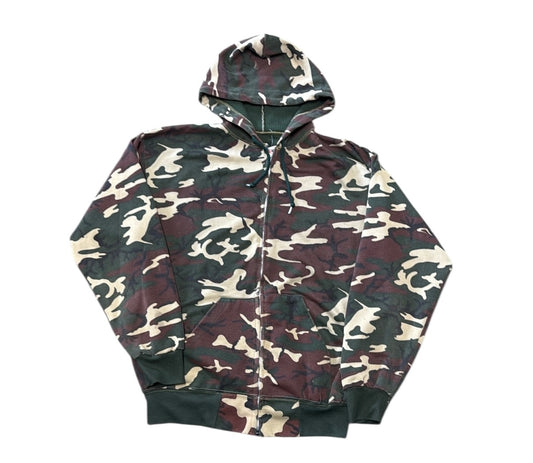 Camo Zip Up Hoodie