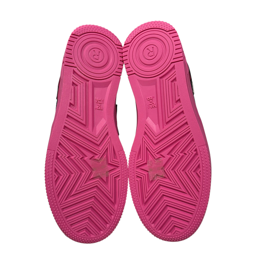 NEW Bape Sta Pink Suede Sneakers