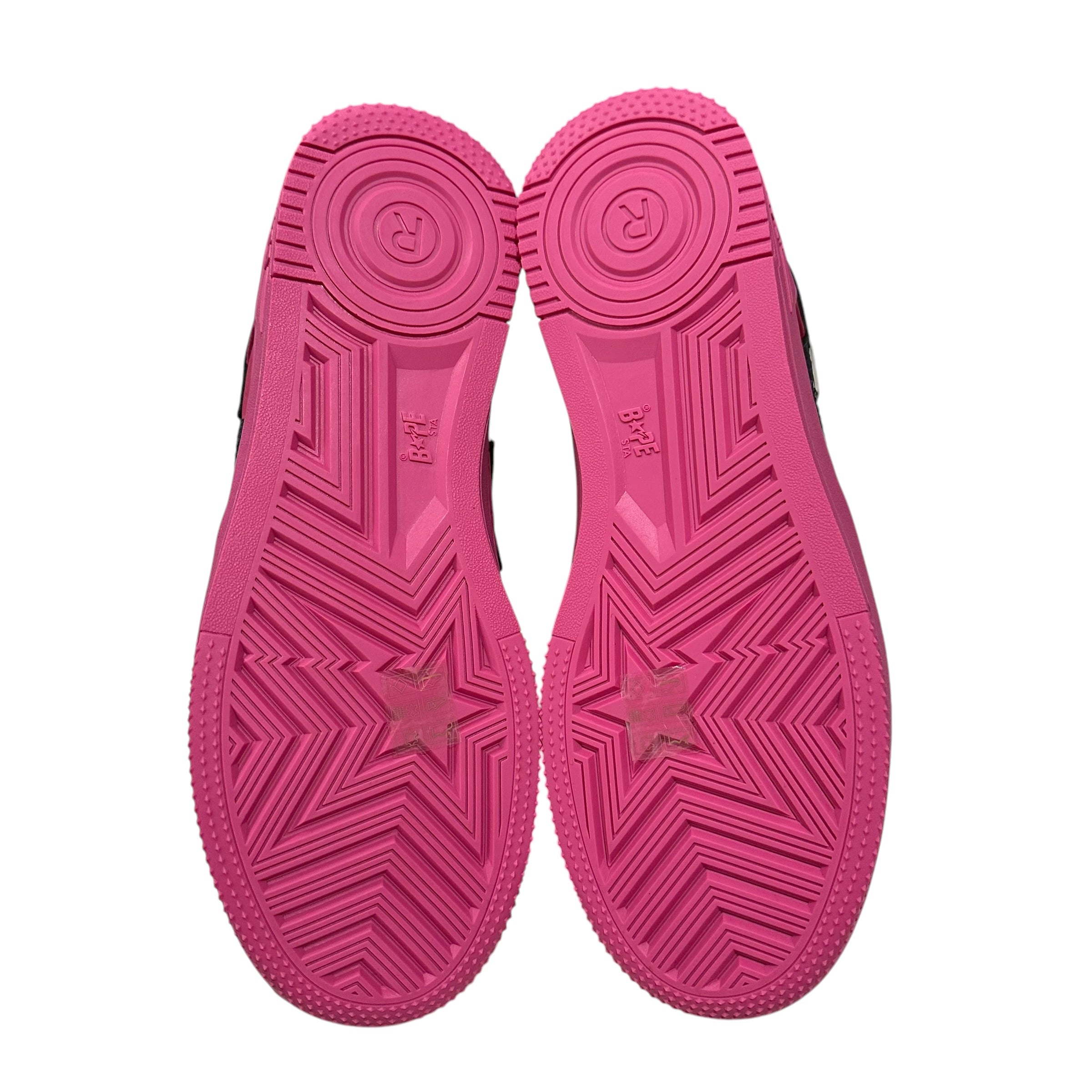 NEW Bape Sta Pink Suede Sneakers