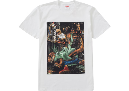 Supreme T-Rex White Tee