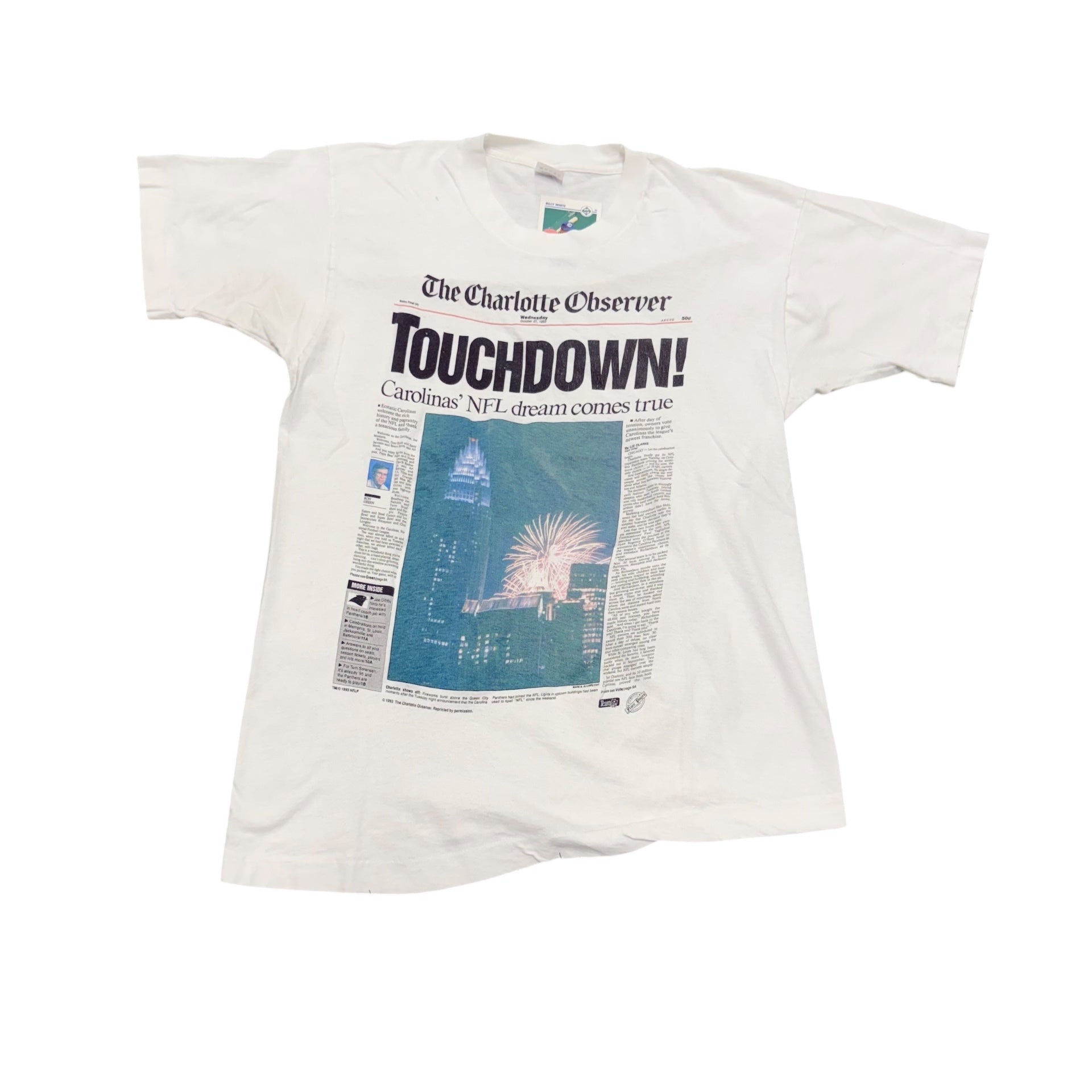 Carolina Panthers Newspaper Shirt