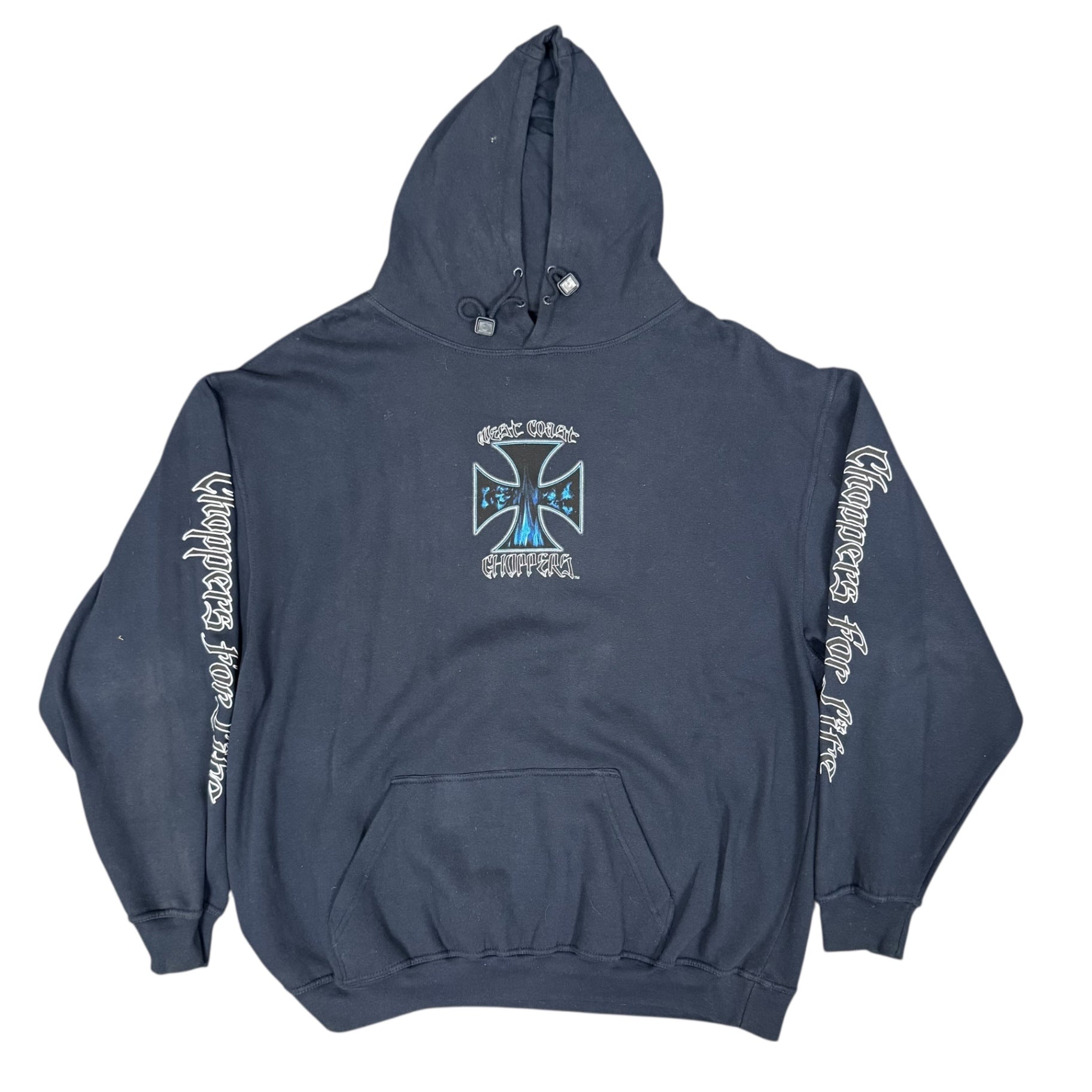 Deadstock Y2K Navy West Coast Choppers Hoodie
