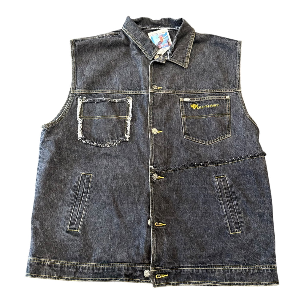 Black Denim Outkast Vest