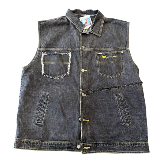 Black Denim Outkast Vest