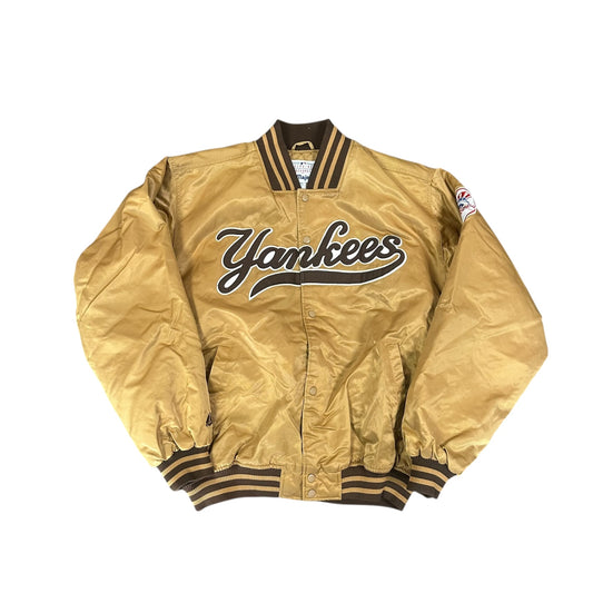 Brown Yankees Satin Jacket