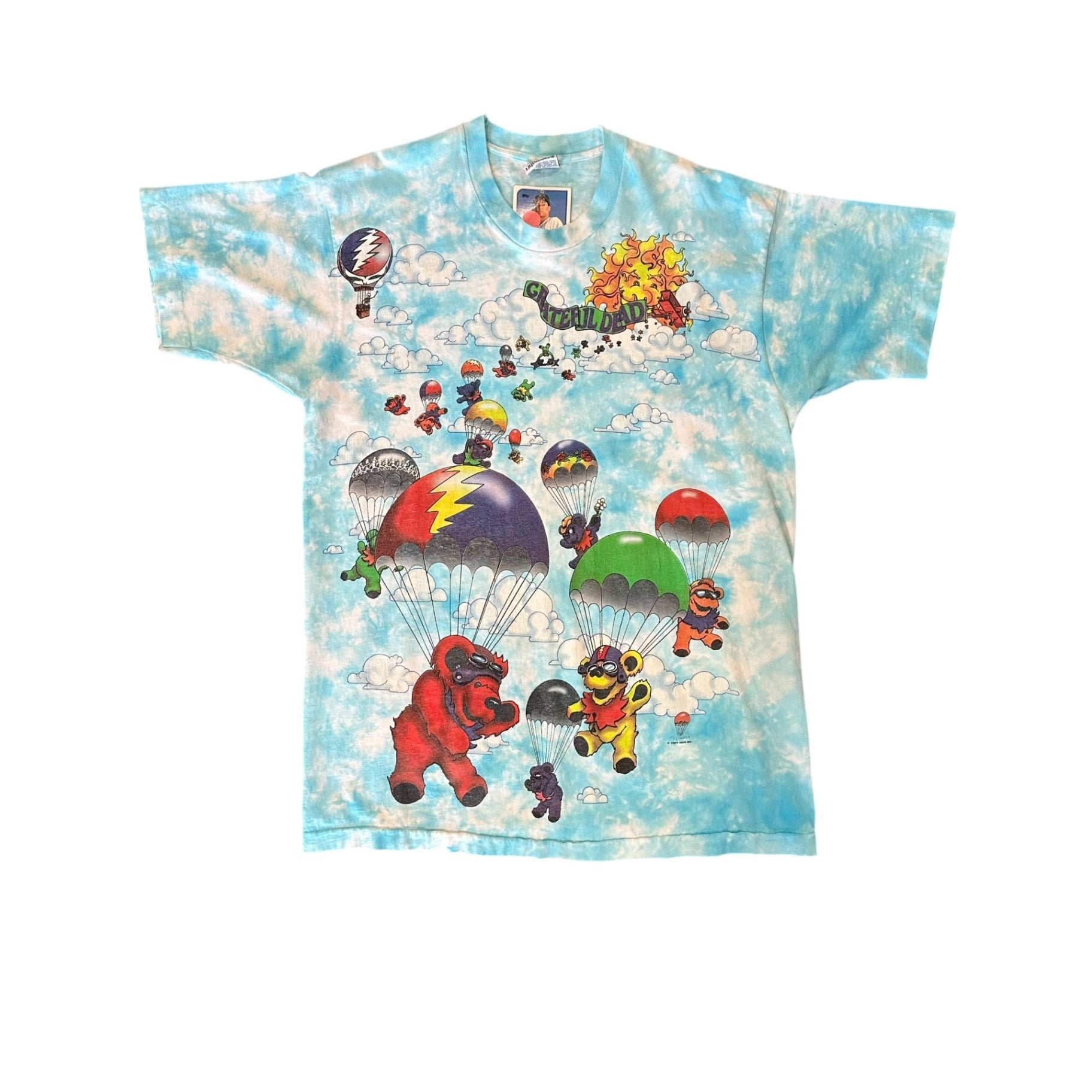 Grateful Dead Hot Air Ballon Liquid Blue Shirt