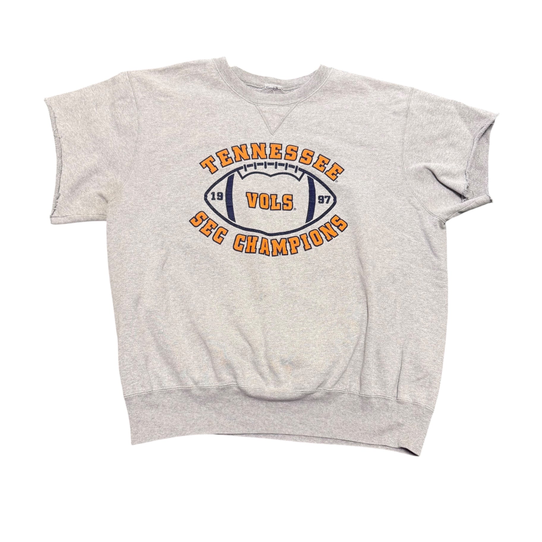Gray Tennessee Volunteers Cut Off Crewneck