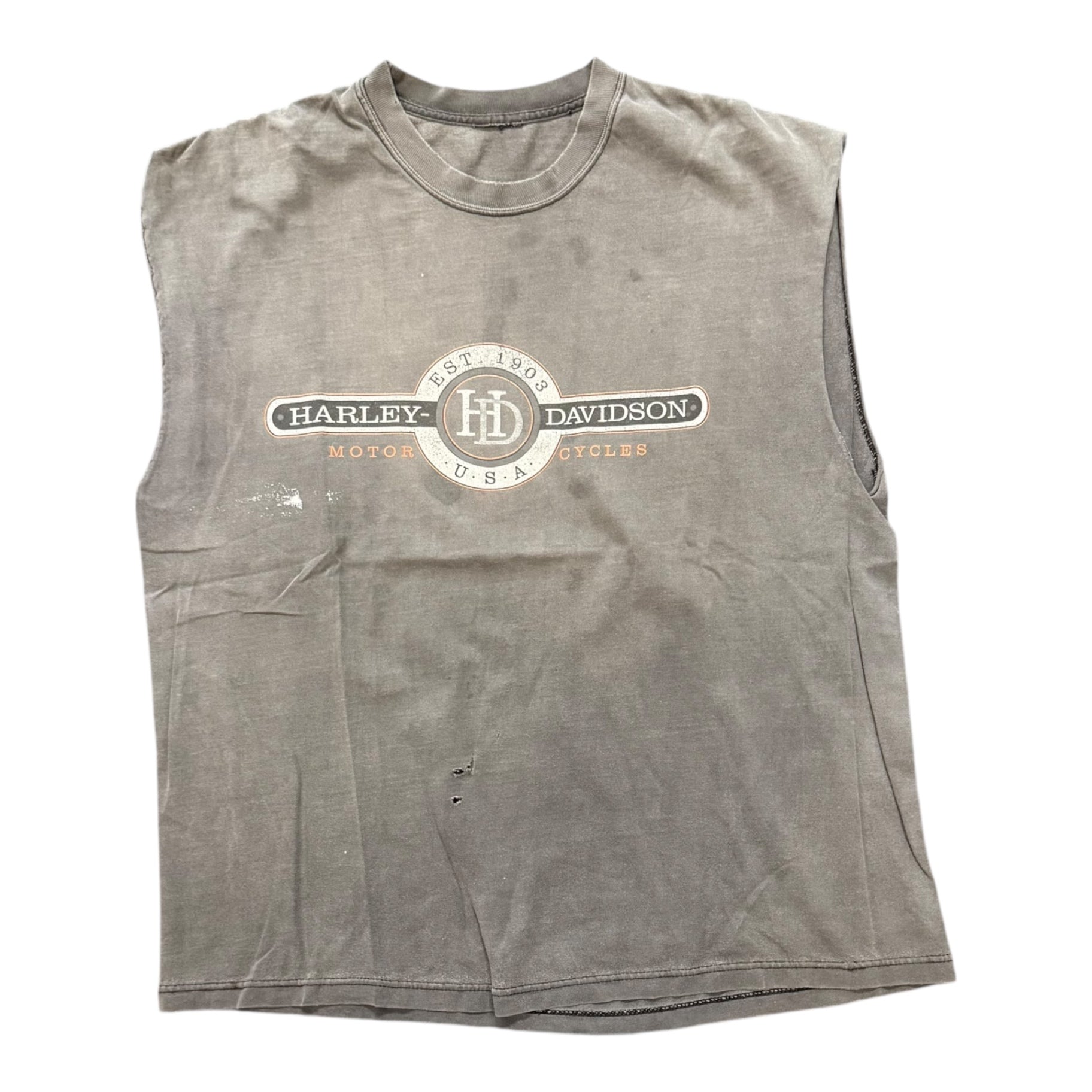 Harley Davidson Cut Off Shirt