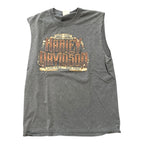 Harley Davidson Cut Off Shirt Grey