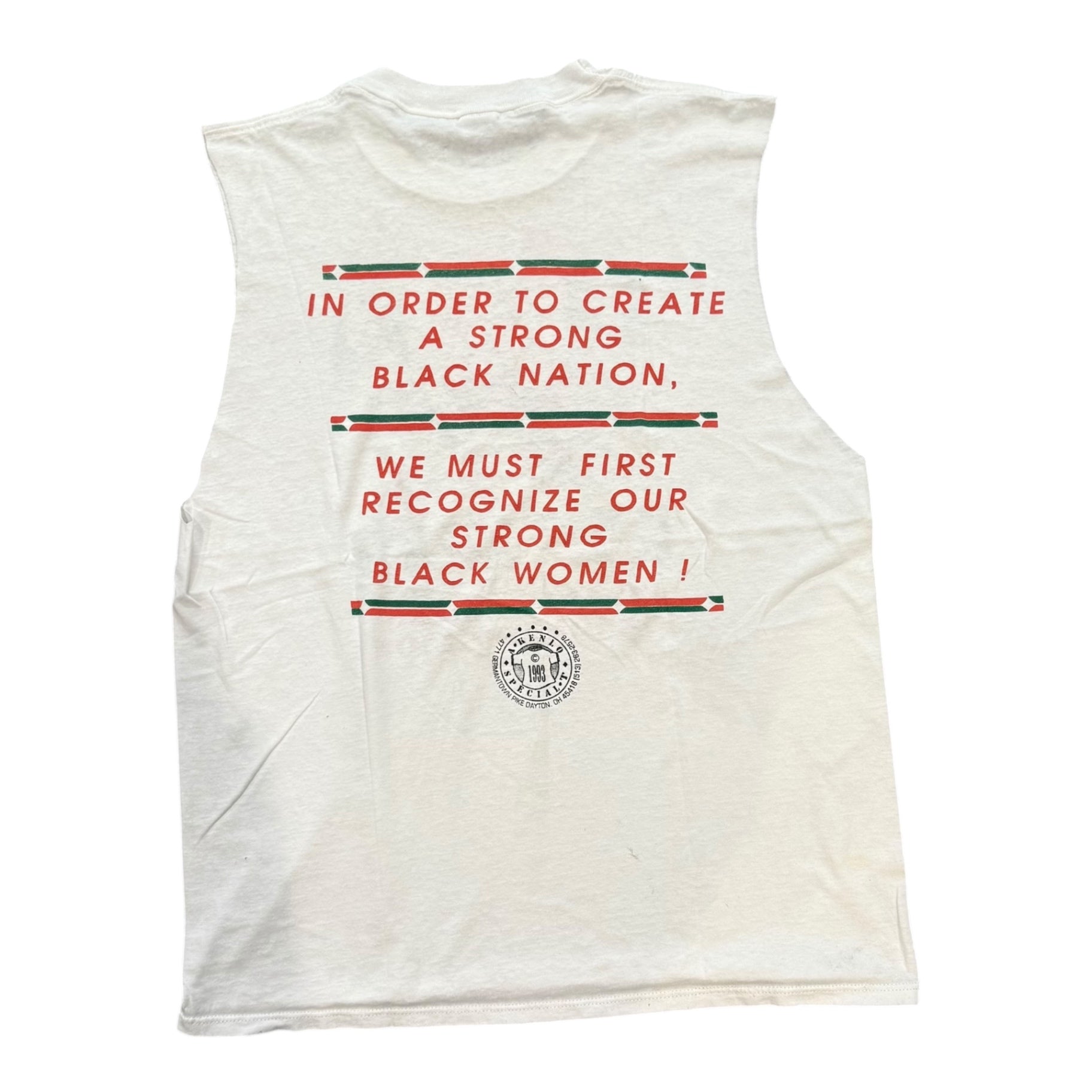 Black Women Of Distinction Cut Off Shirt