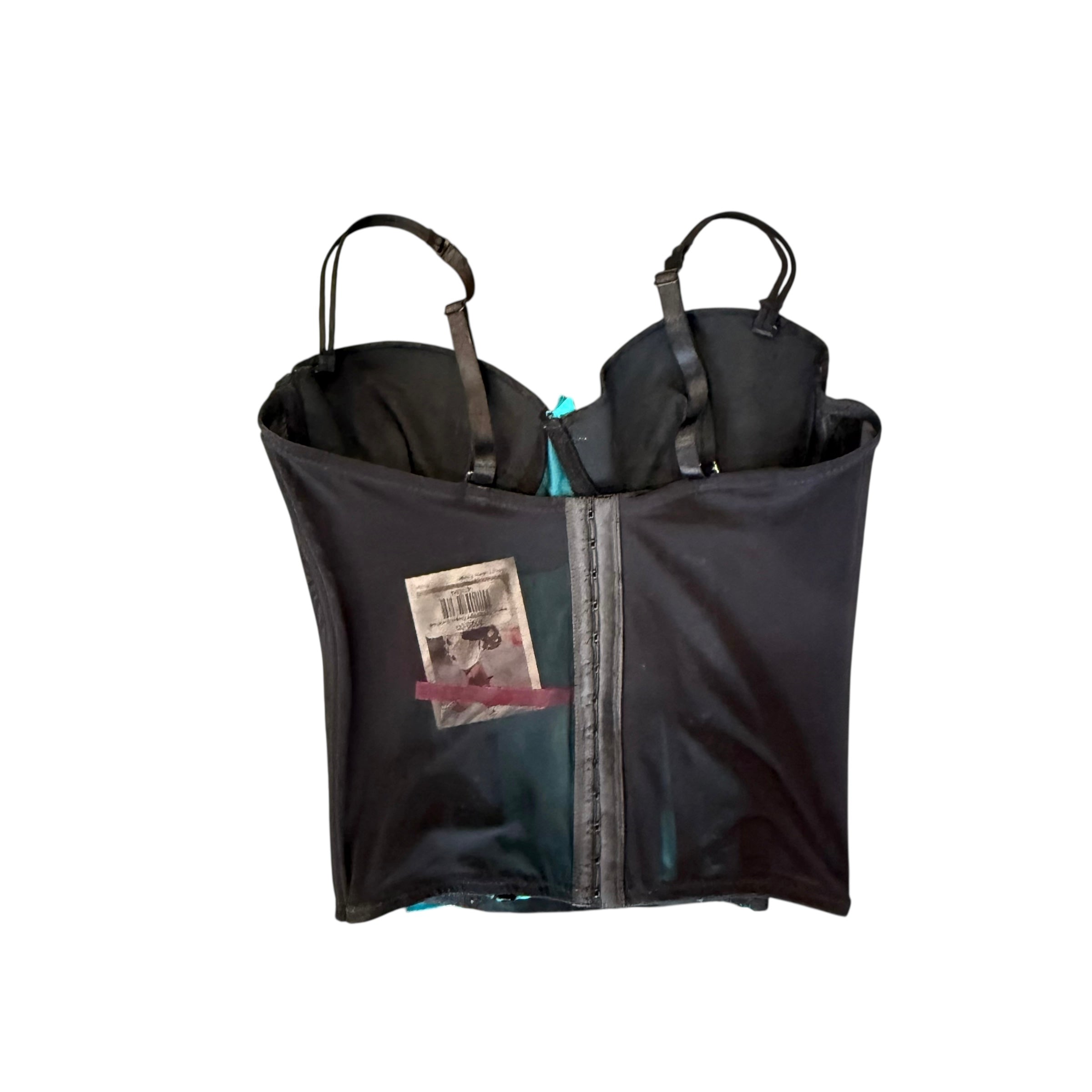 Seven Til Midnight Corset Black/Teal FDWMNS