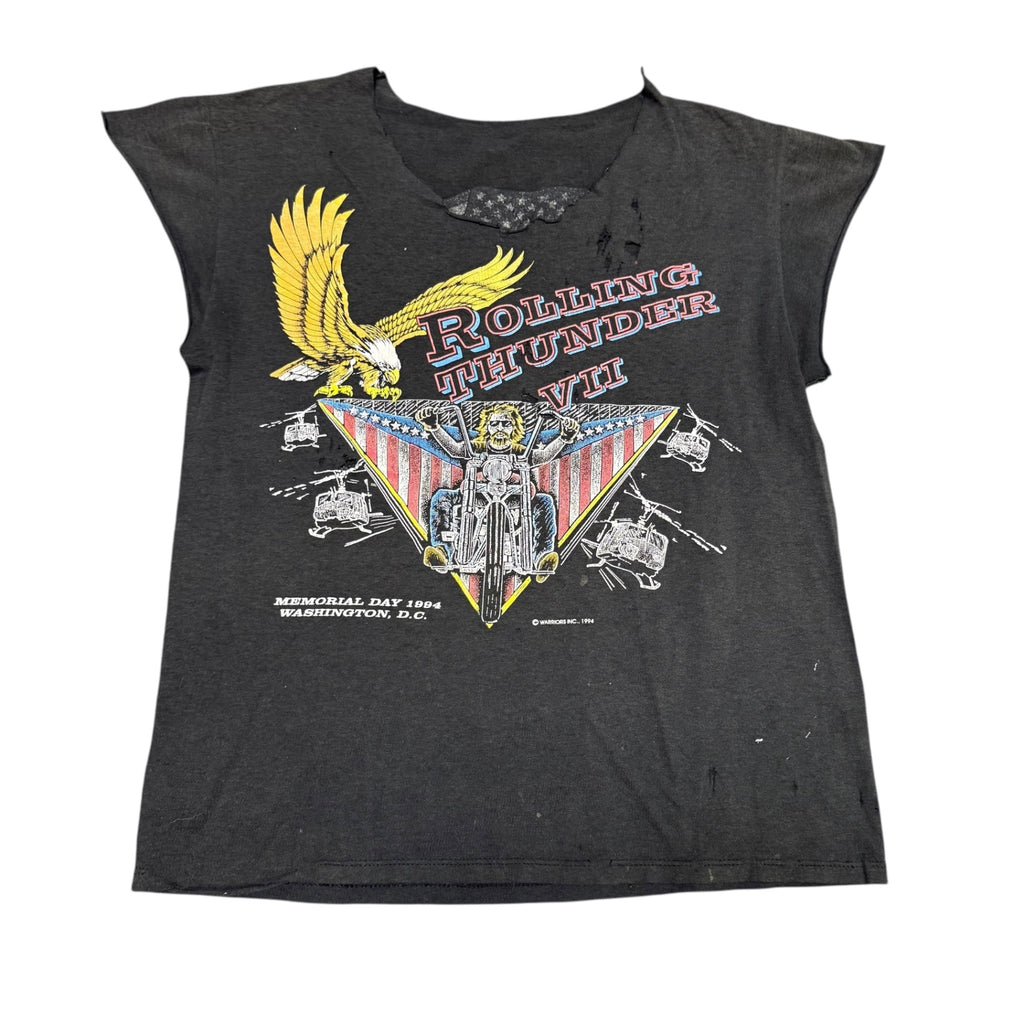 1994 Rolling Thunder Biker Cut Off Shirt