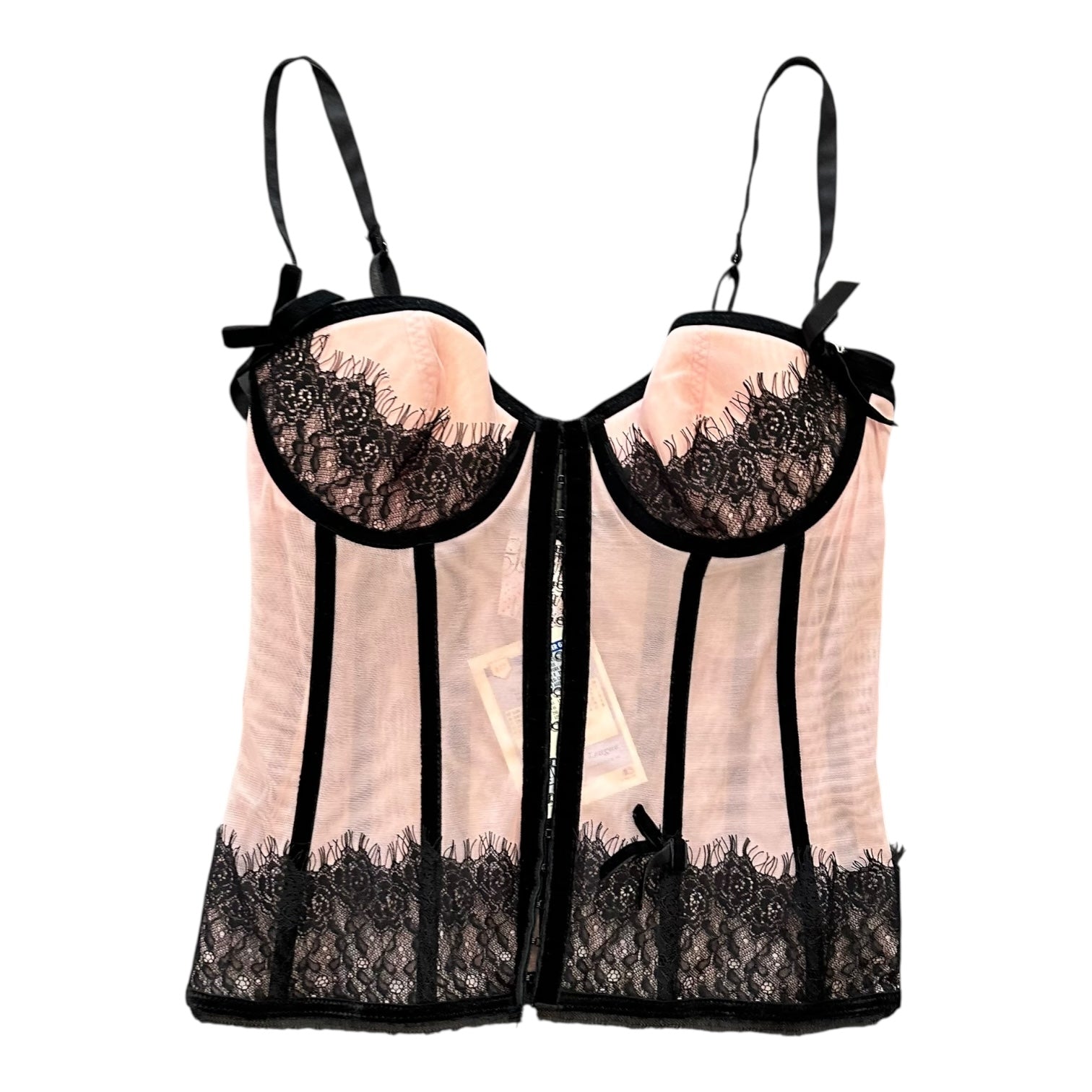 Forplay Corset Black/Pink FDWMNS