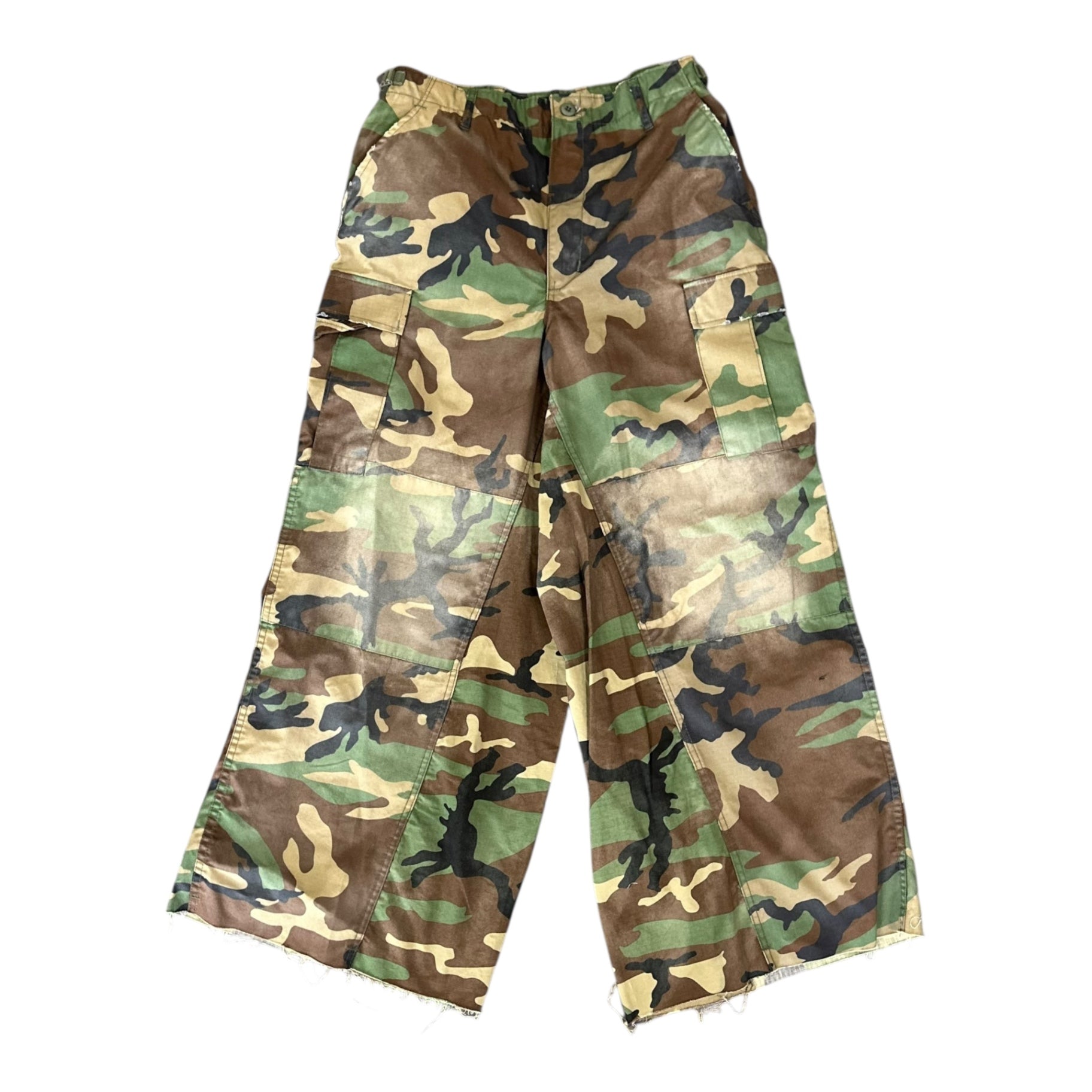 Baggy Camo Flare Pants