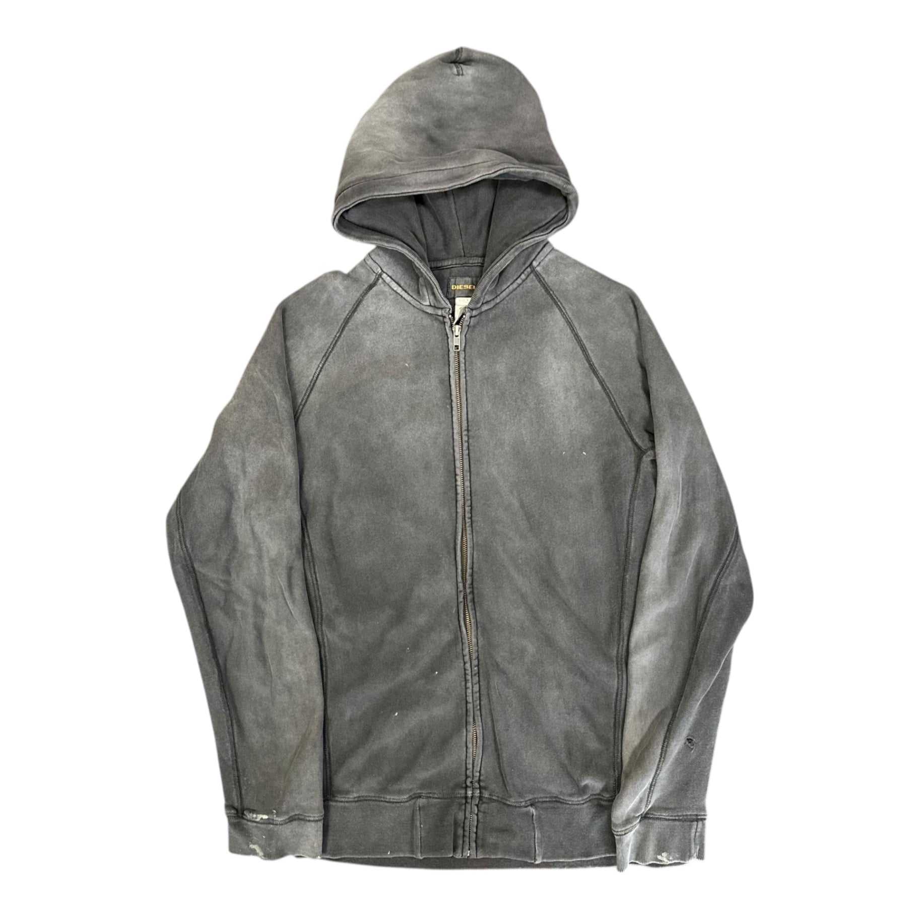 Gray Diesel Zip Up Hoodie