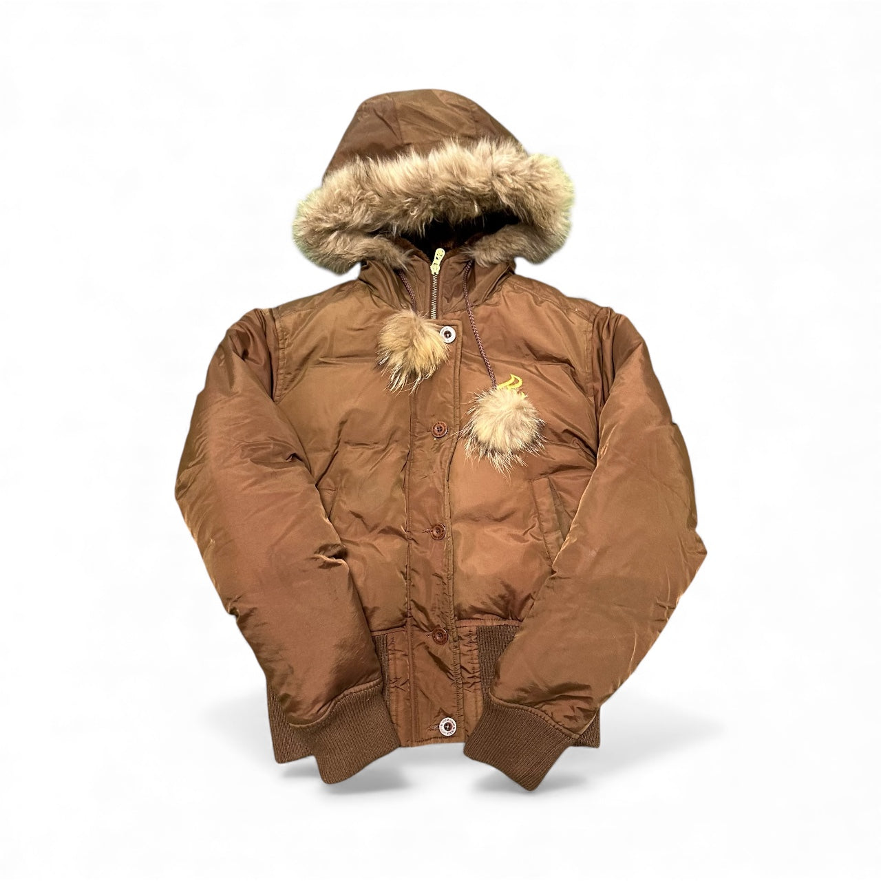 Rocawear Pom Pom Puffer Coat
