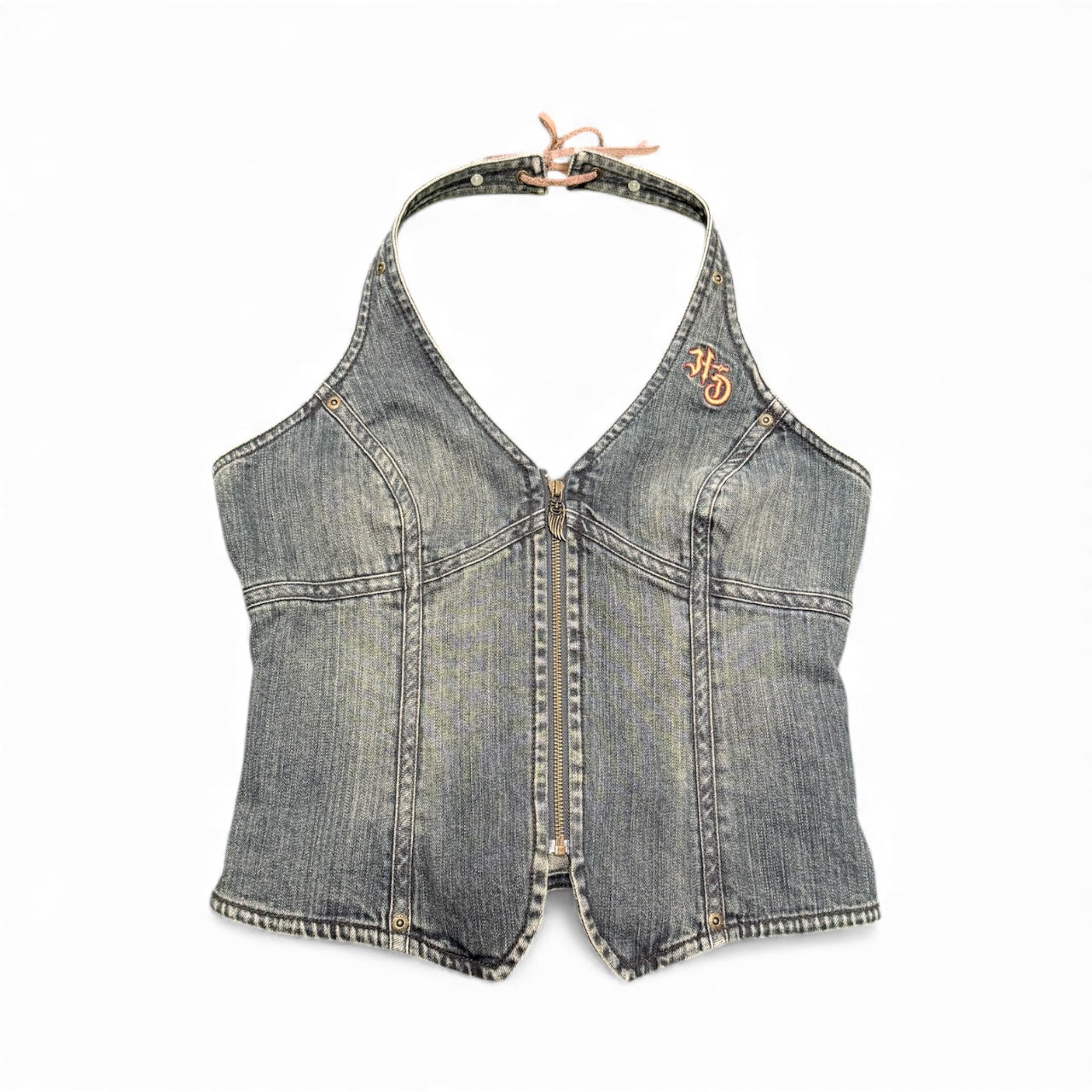 Harley Davidson Denim Halter Top