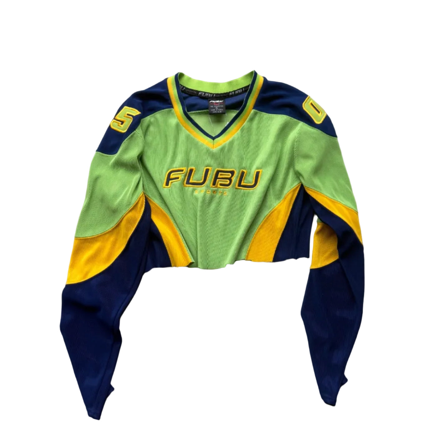 Fubu jersey crop top 
