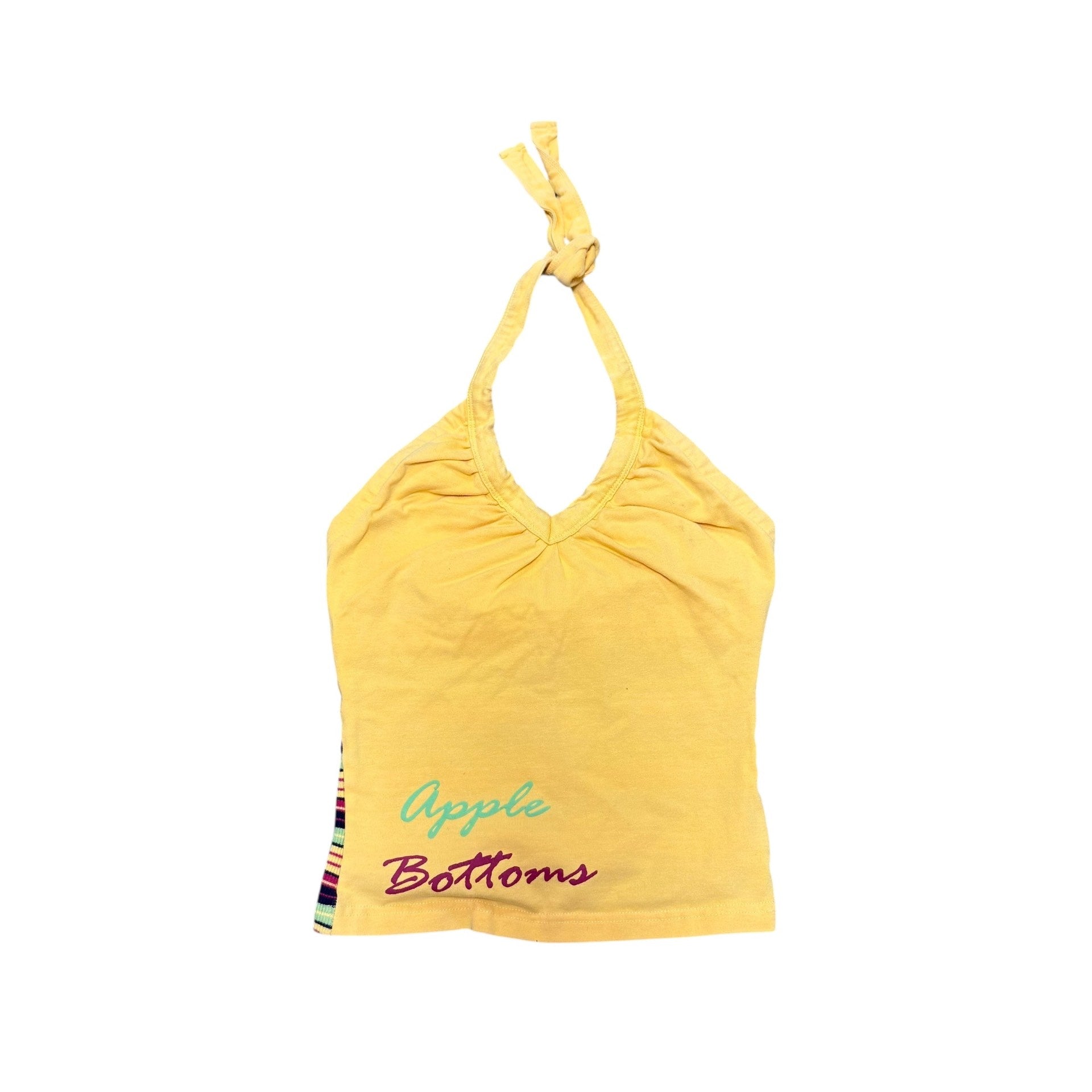 Apple Bottom Yellow Rasta Halter Top