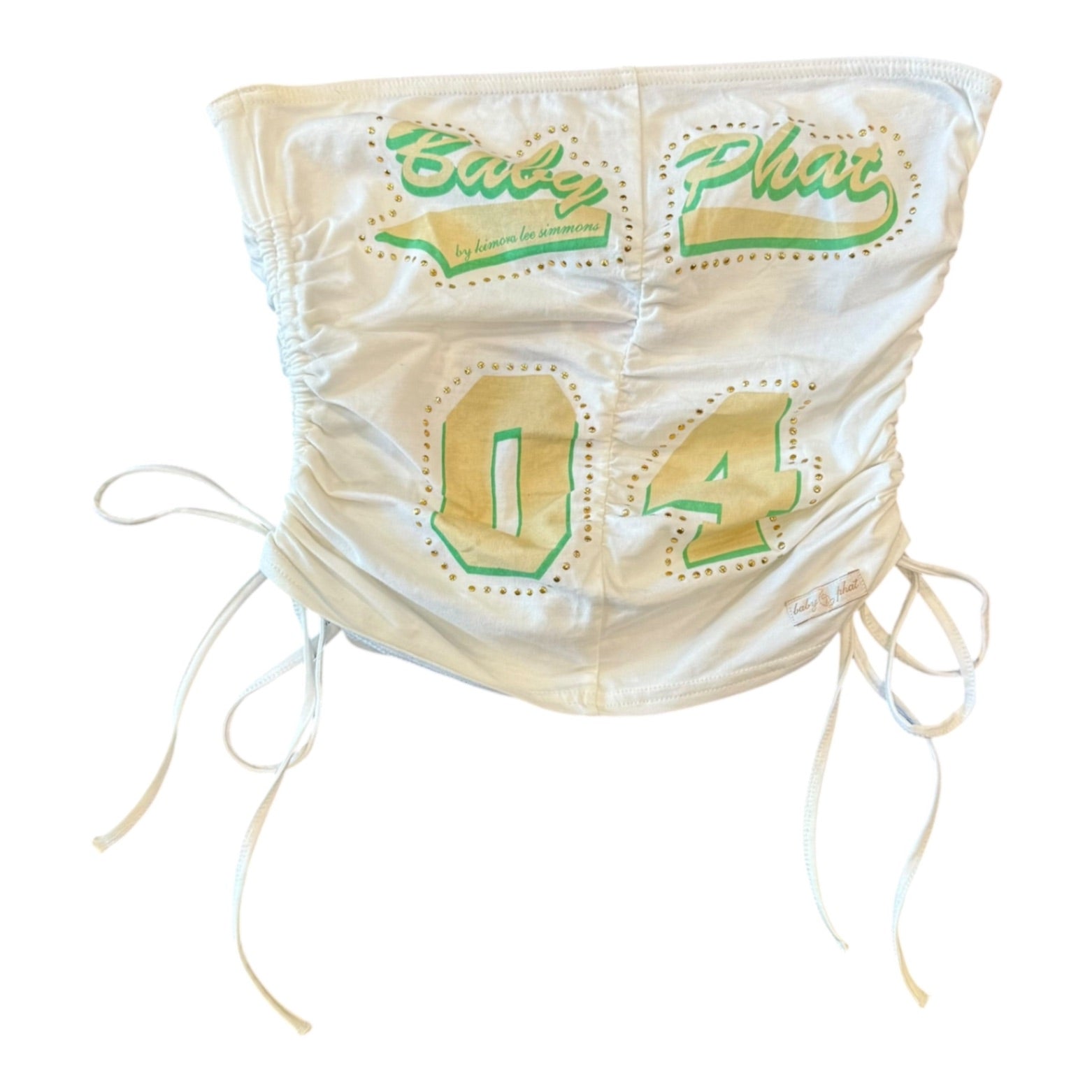 Baby Phat WHT/GRN 04 Tube Top