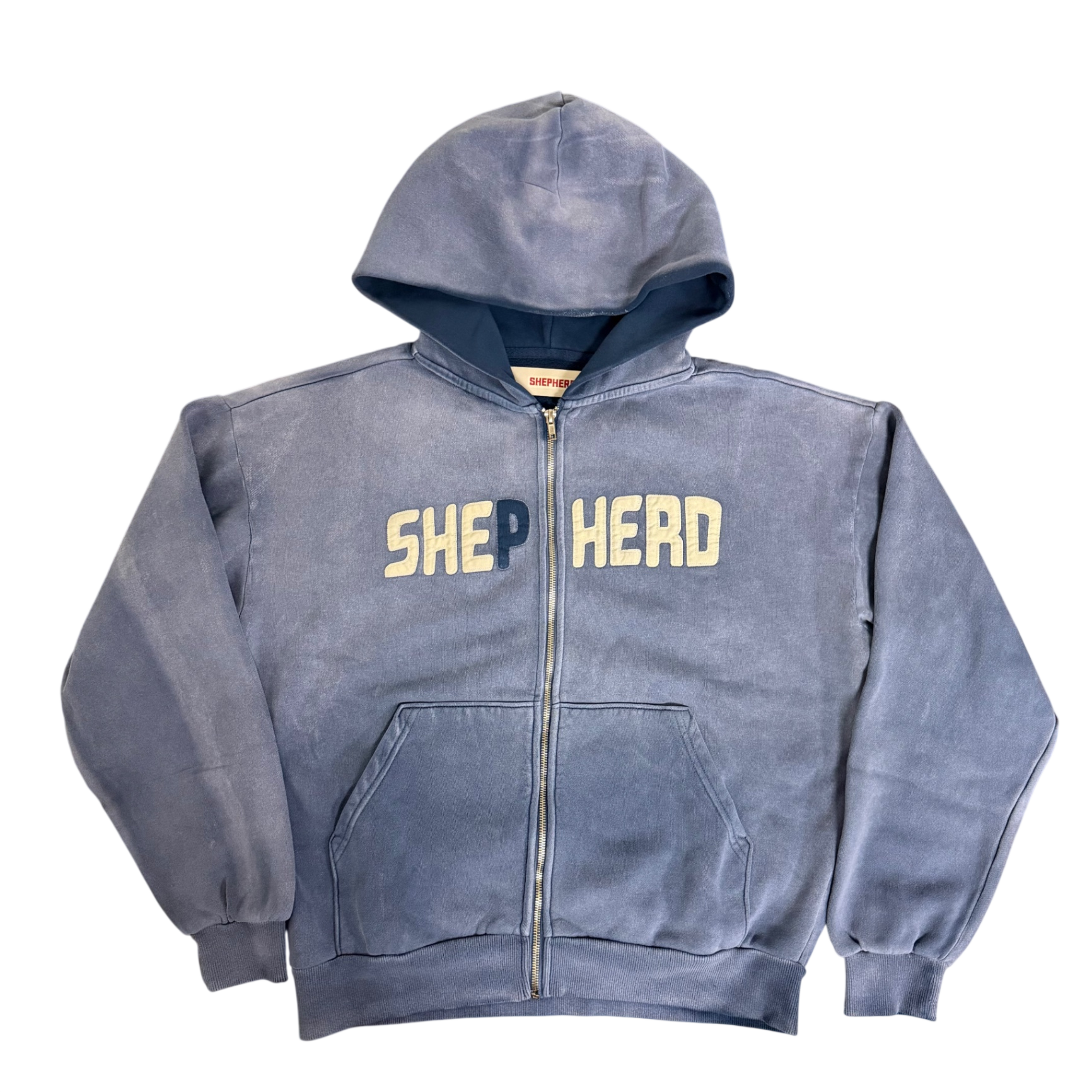 Shepard Faded Blue Zip Hoodie
