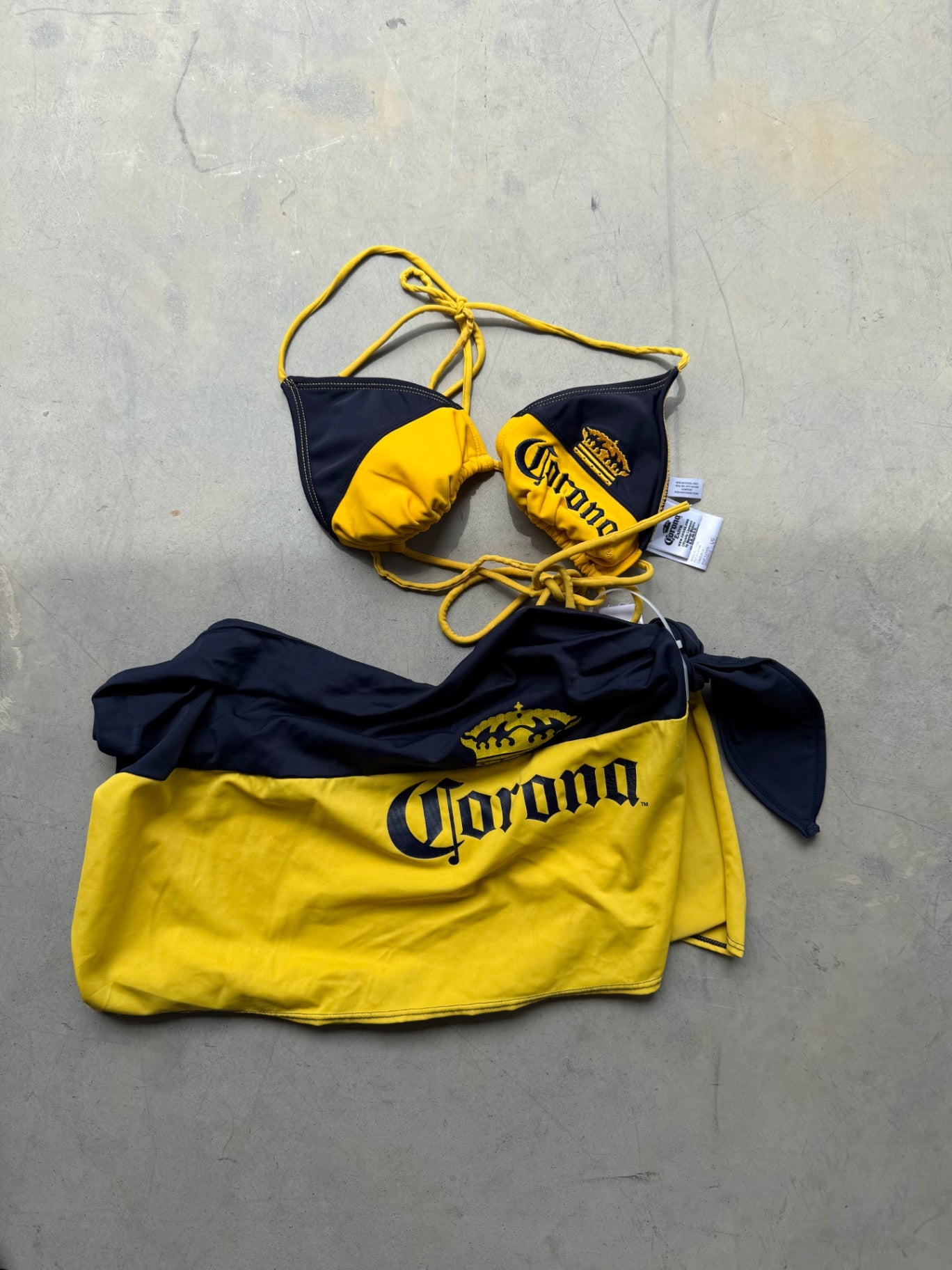 corona bikini & wrap set 