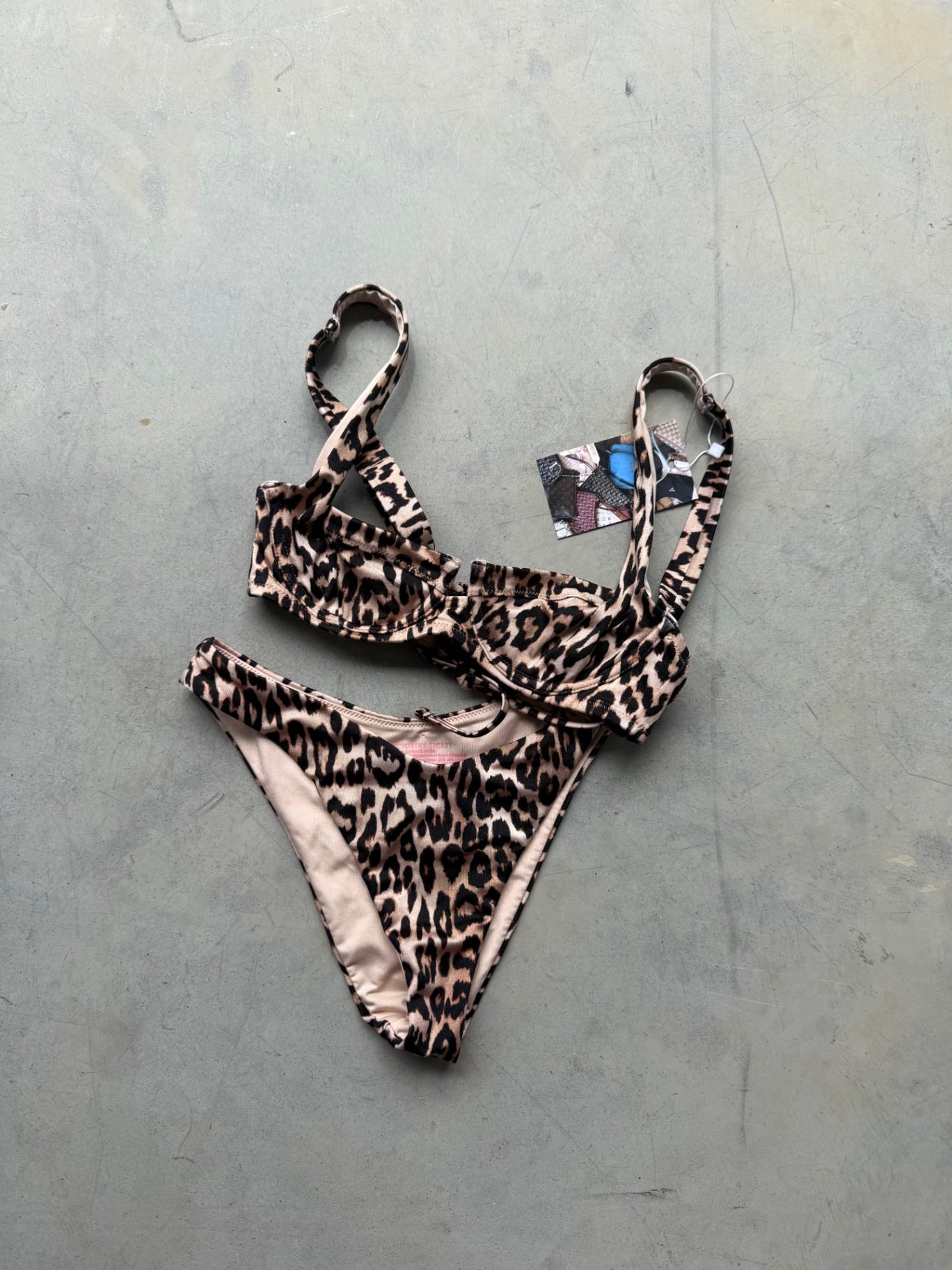 victorias secret leopard bikini set 