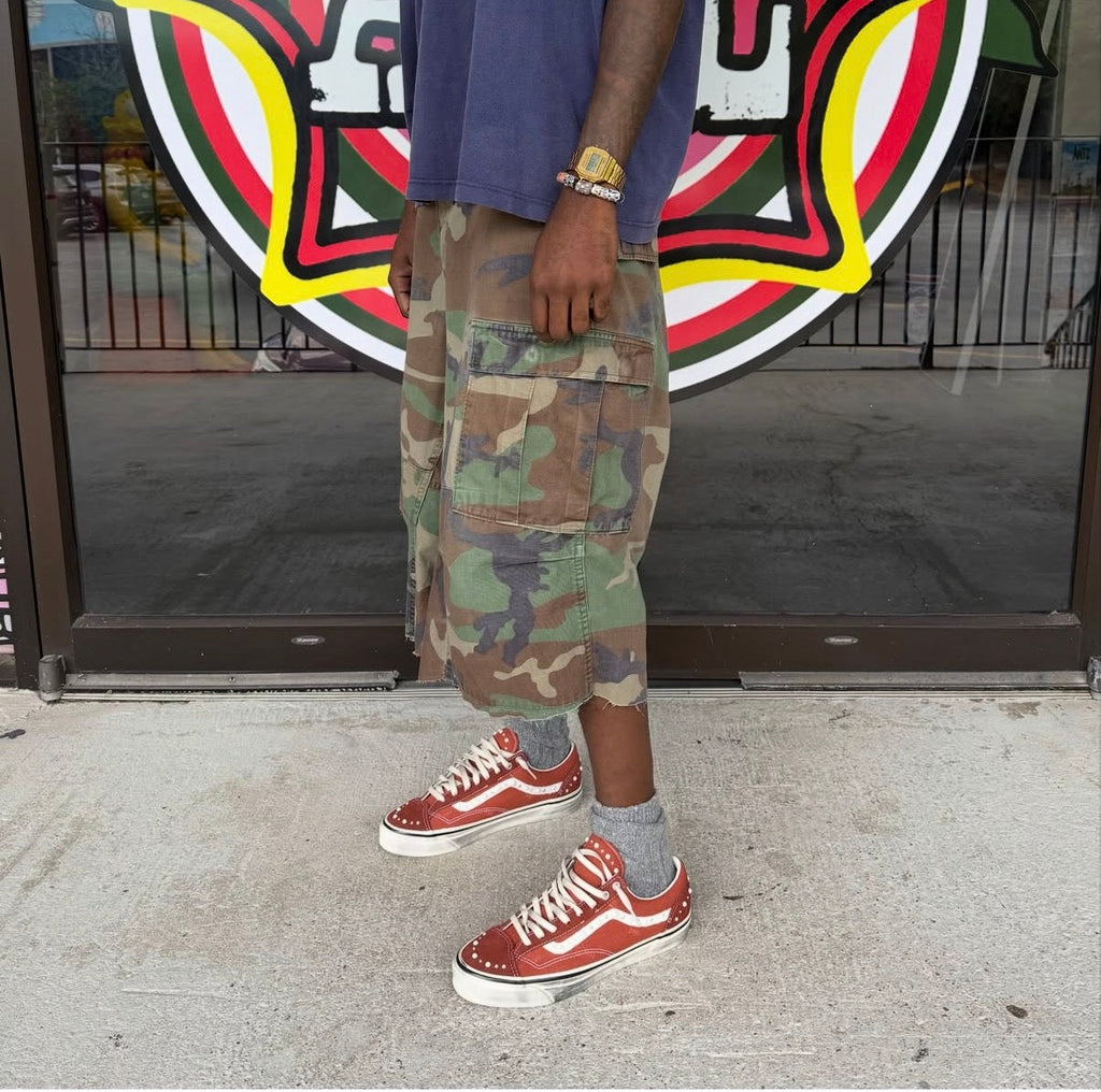 Vintage Flare Camo Shorts Engineered By Lost Habits (07/14)