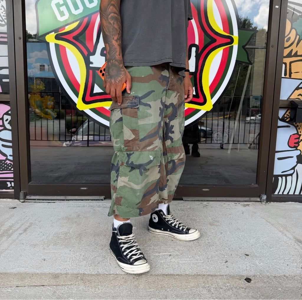Vintage Flare Camo Shorts Engineered By Lost Habits (07/14)